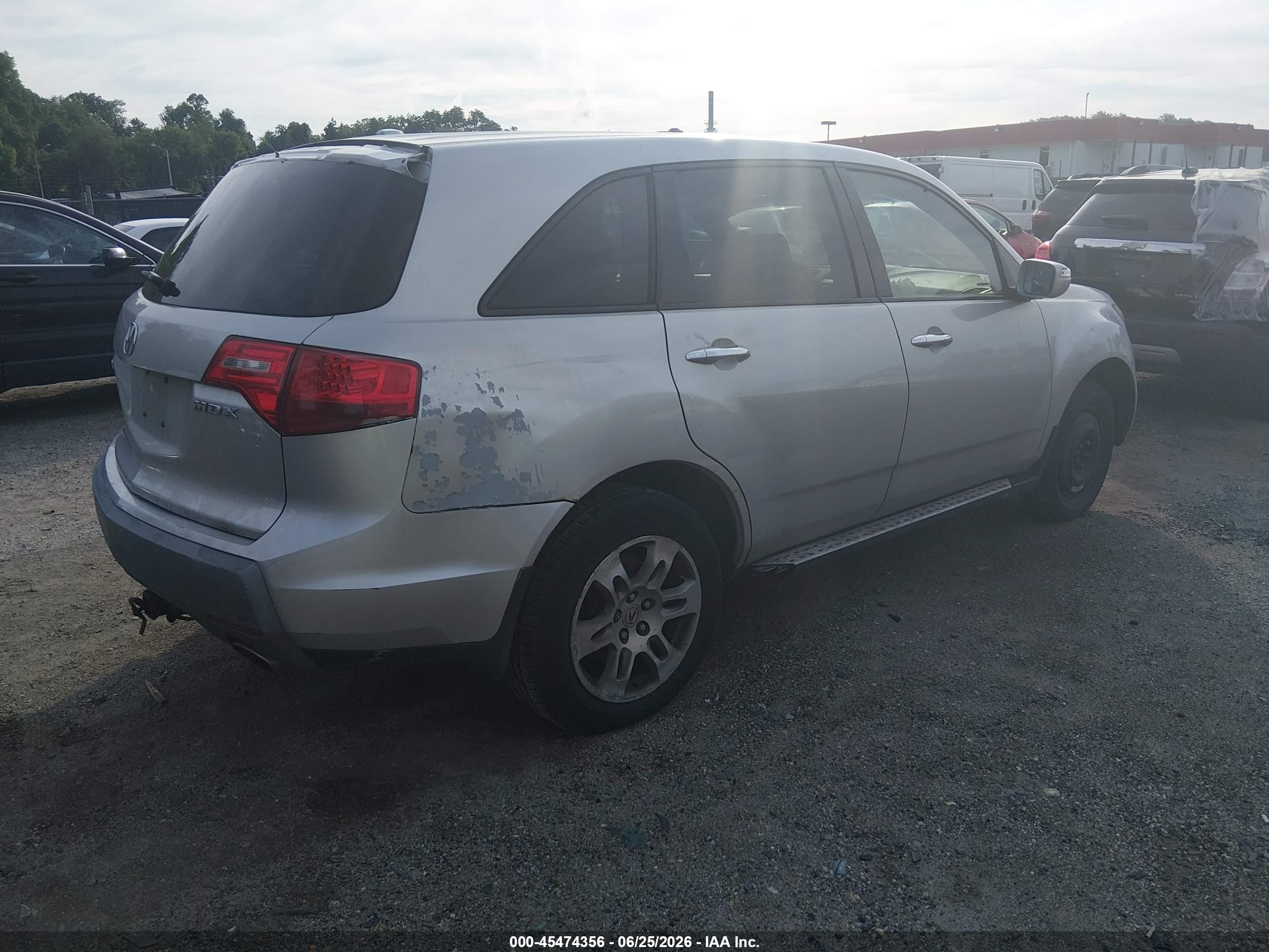2009 Acura Mdx   Silver vin: 2HNYD28279H533698
