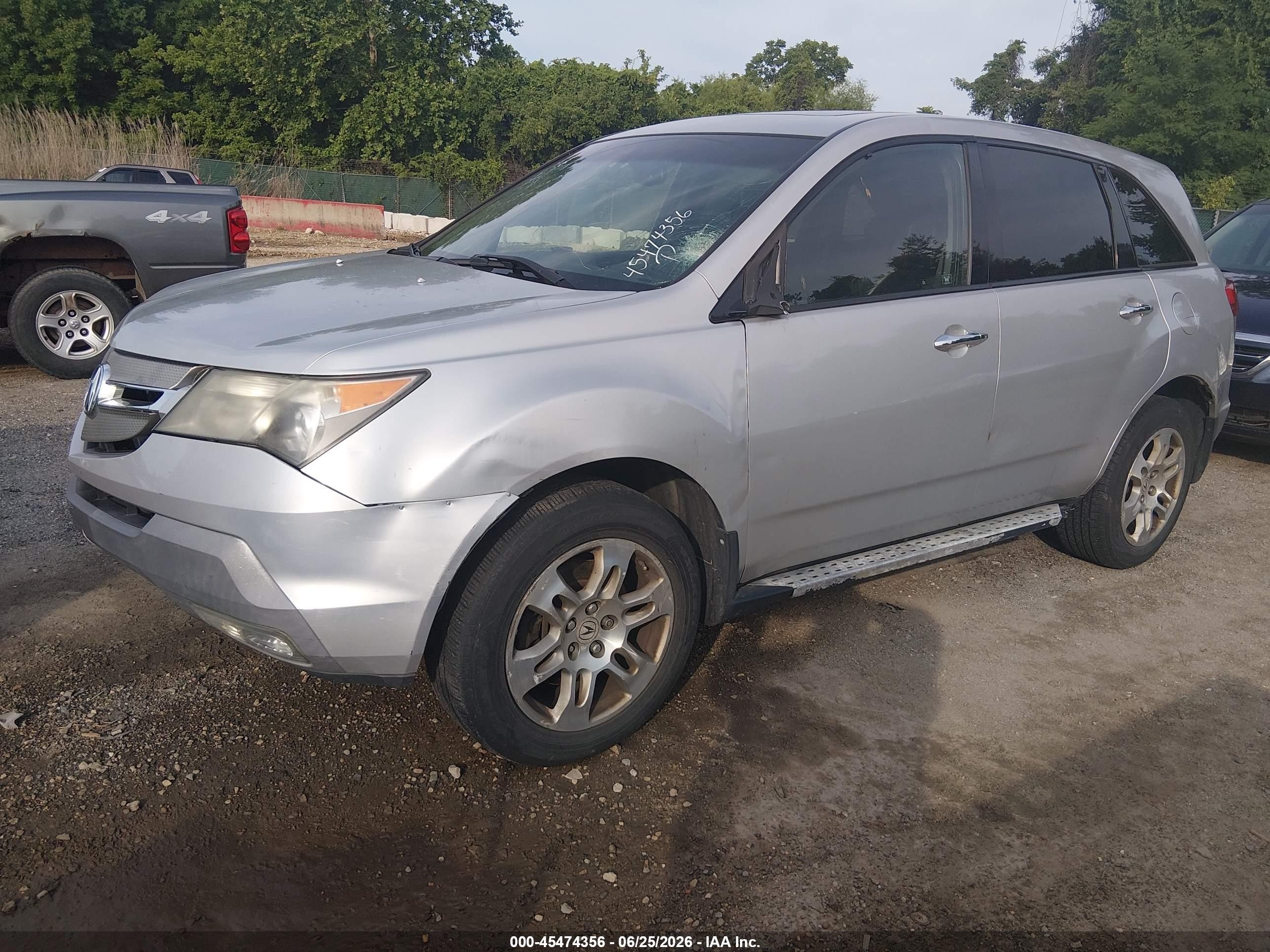 2009 Acura Mdx   Silver vin: 2HNYD28279H533698