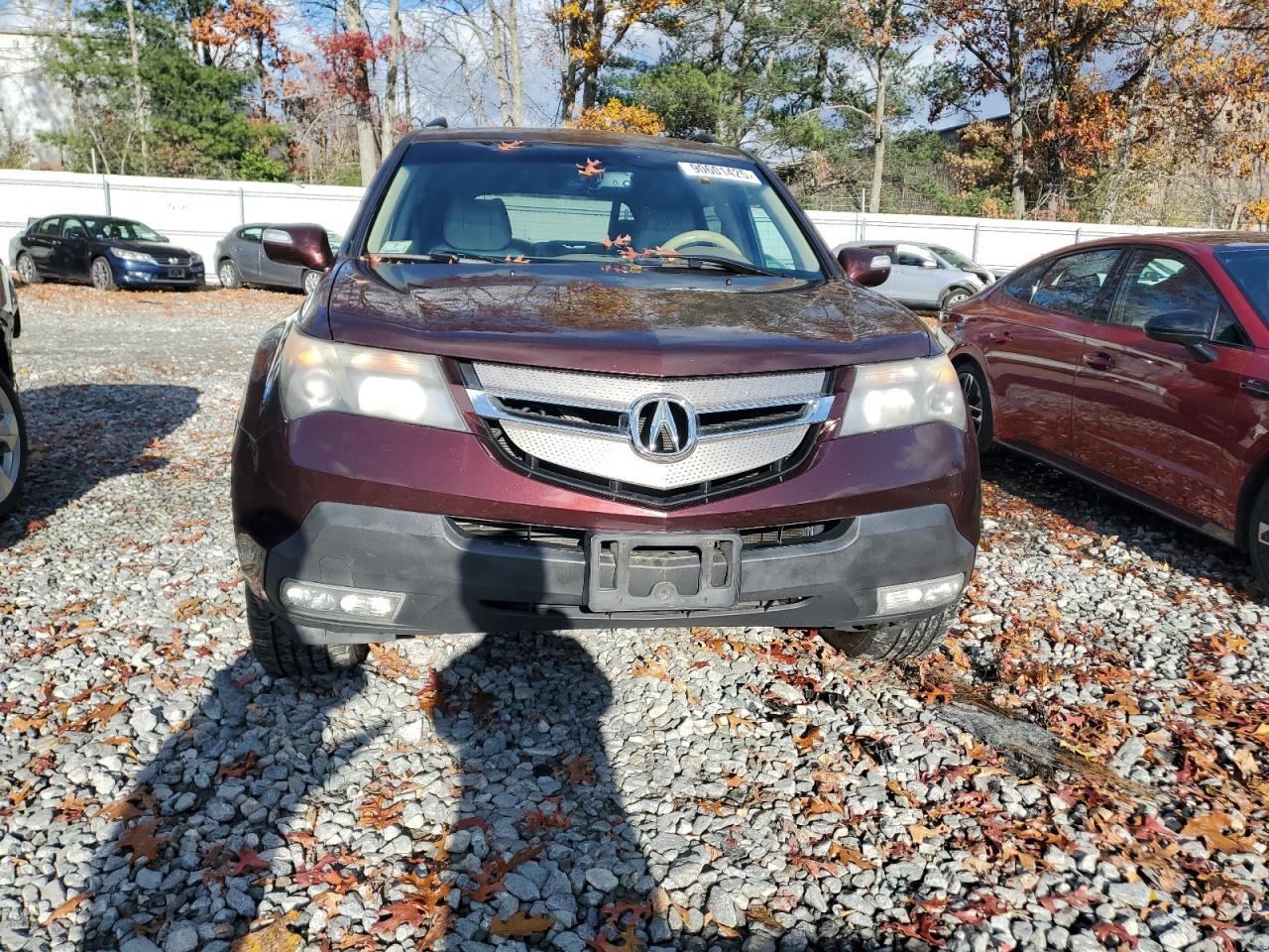 2009 Acura Mdx Burgundy vin: 2HNYD28279H533832