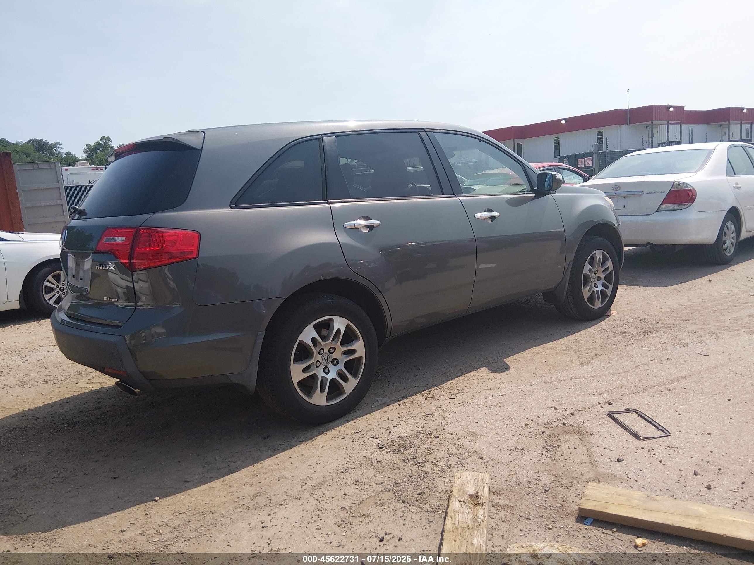 2007 Acura Mdx   Gray vin: 2HNYD28287H529043
