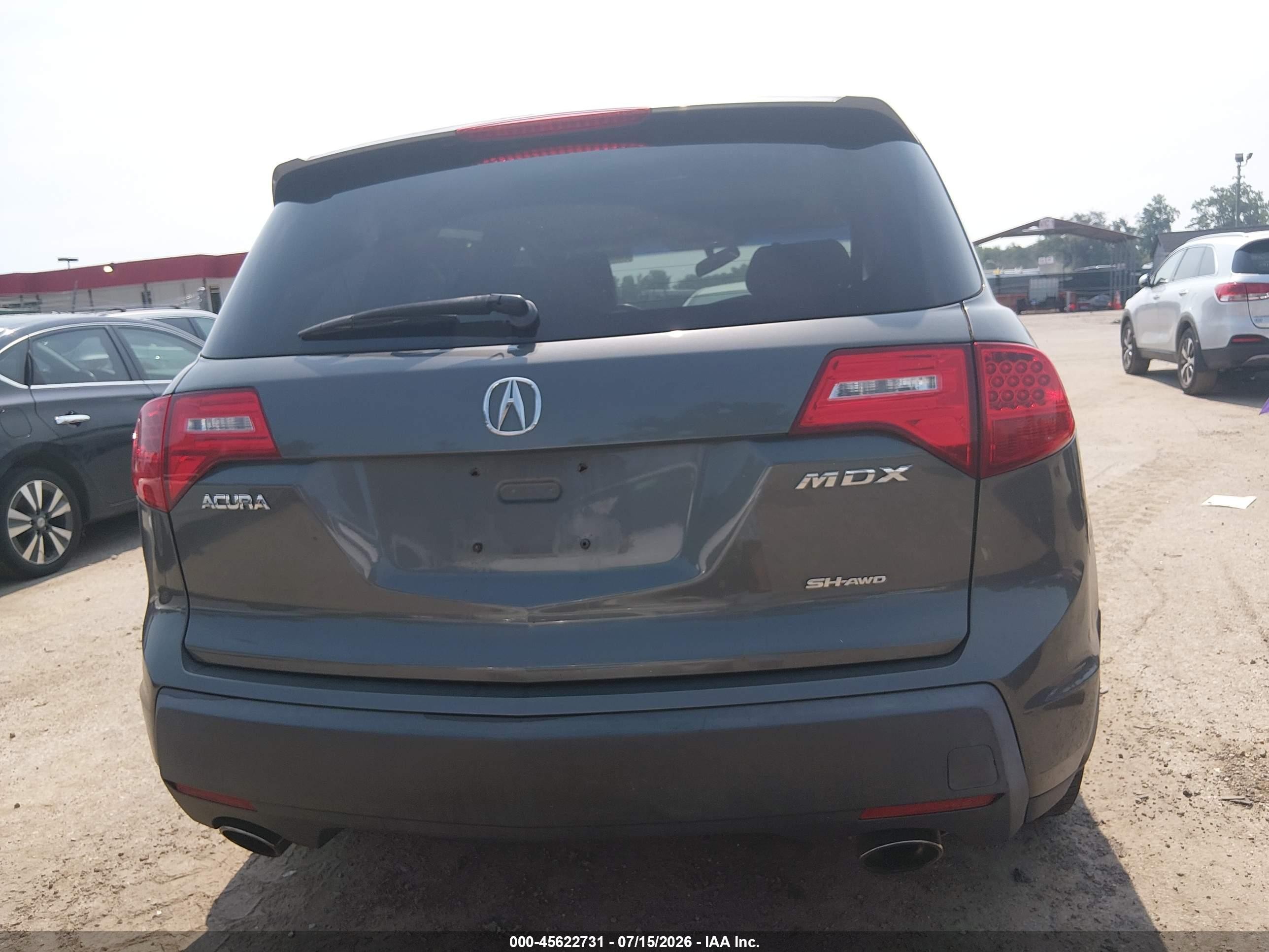 2007 Acura Mdx   Gray vin: 2HNYD28287H529043