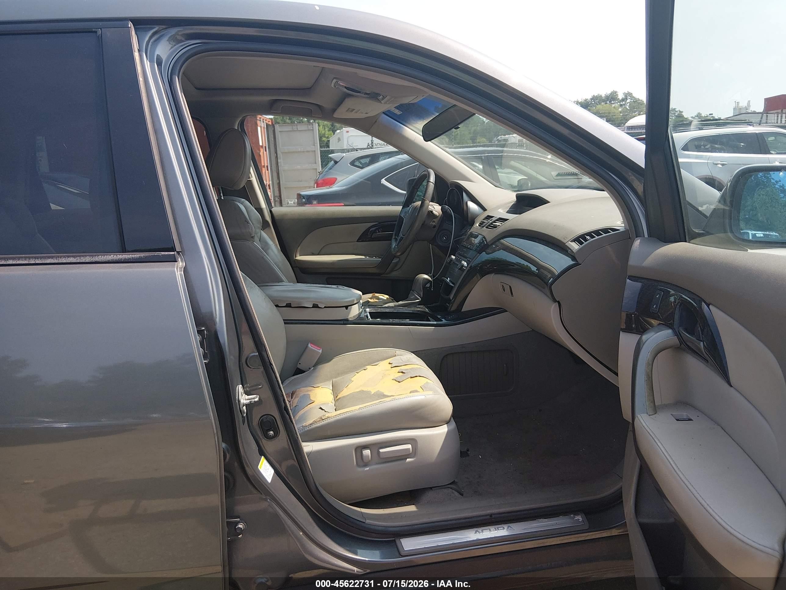 2007 Acura Mdx   Gray vin: 2HNYD28287H529043