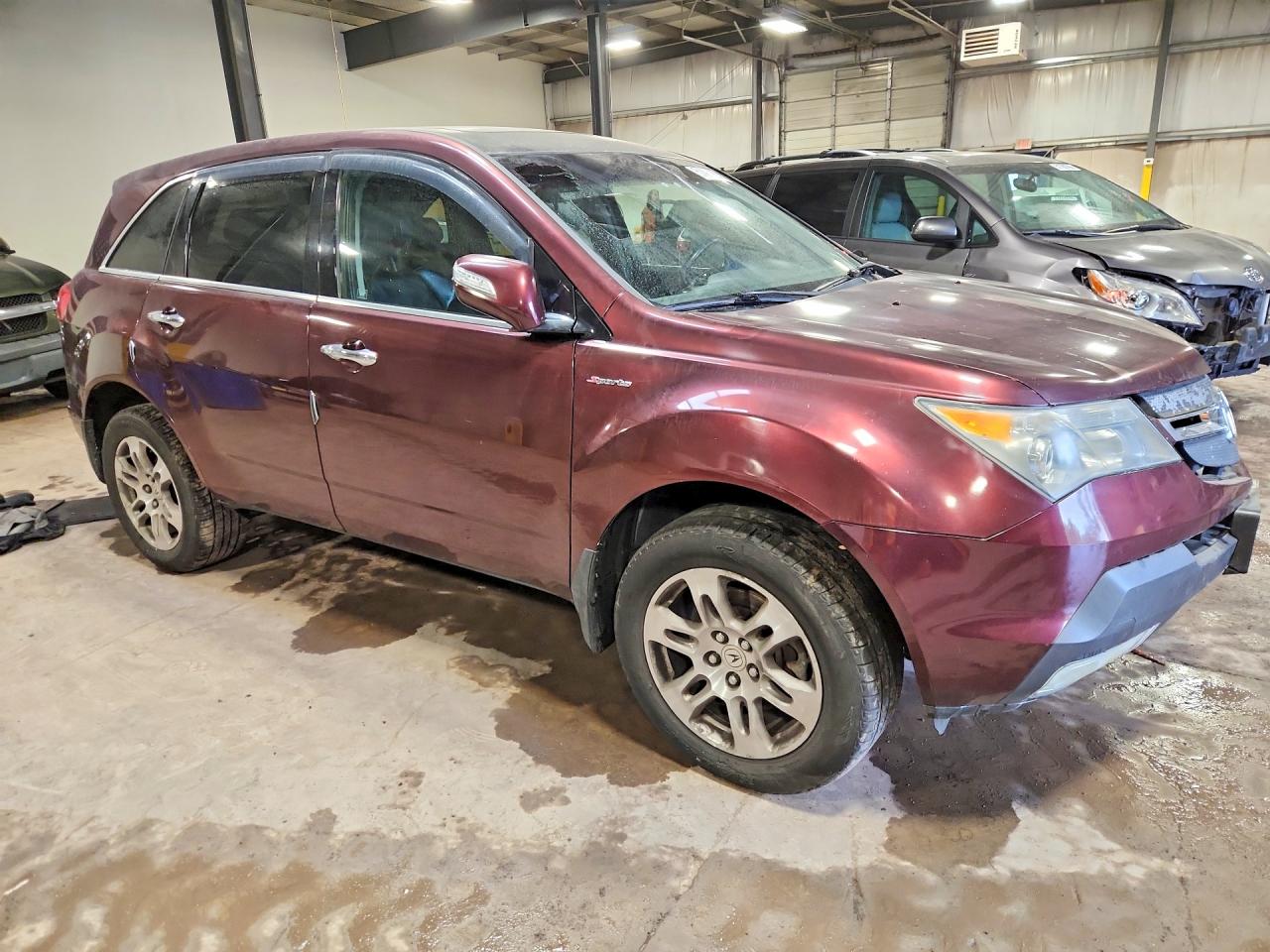 2007 Acura Mdx Burgundy vin: 2HNYD28287H535490