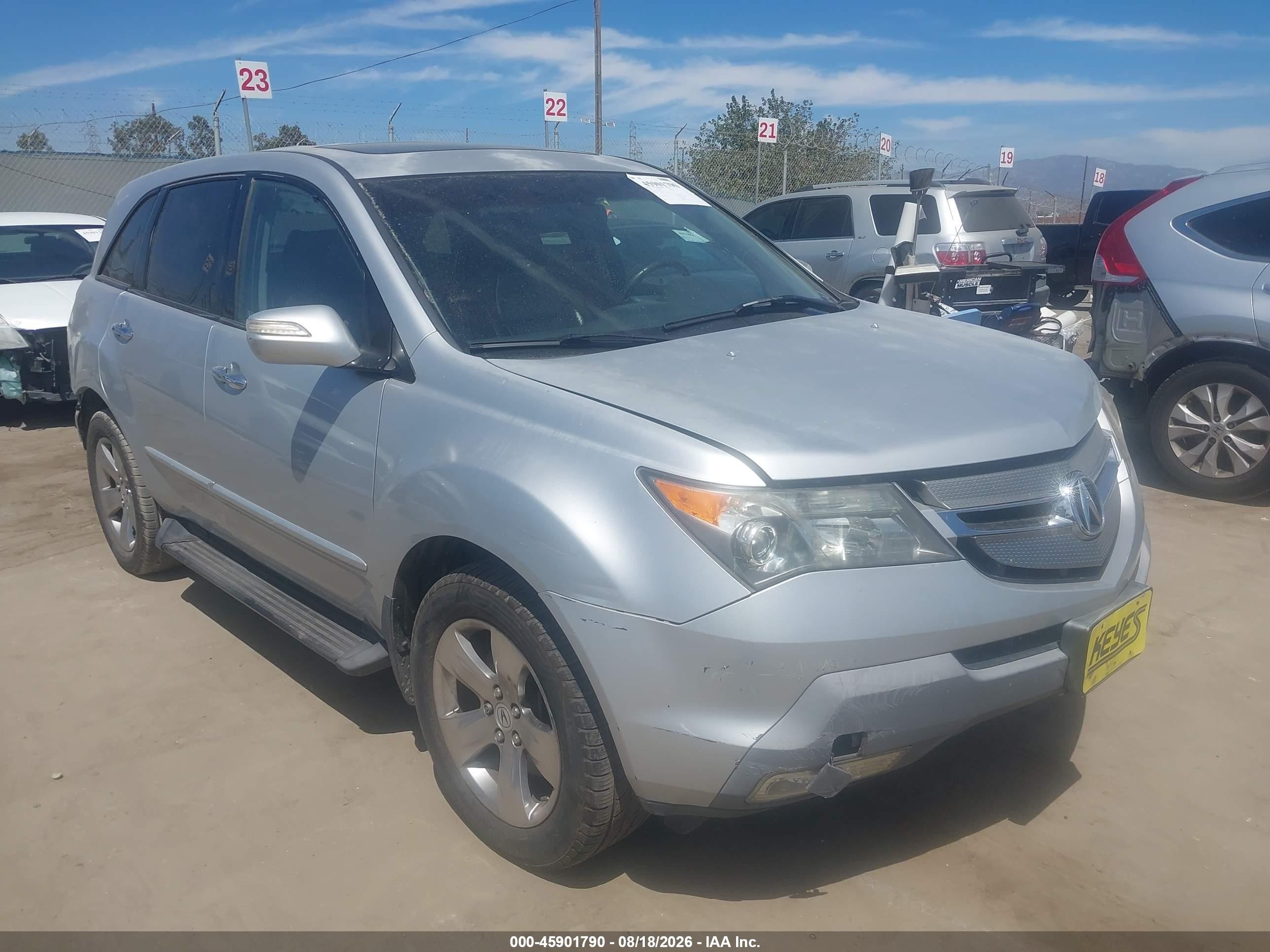 2008 Acura Mdx   Gray vin: 2HNYD28288H536916