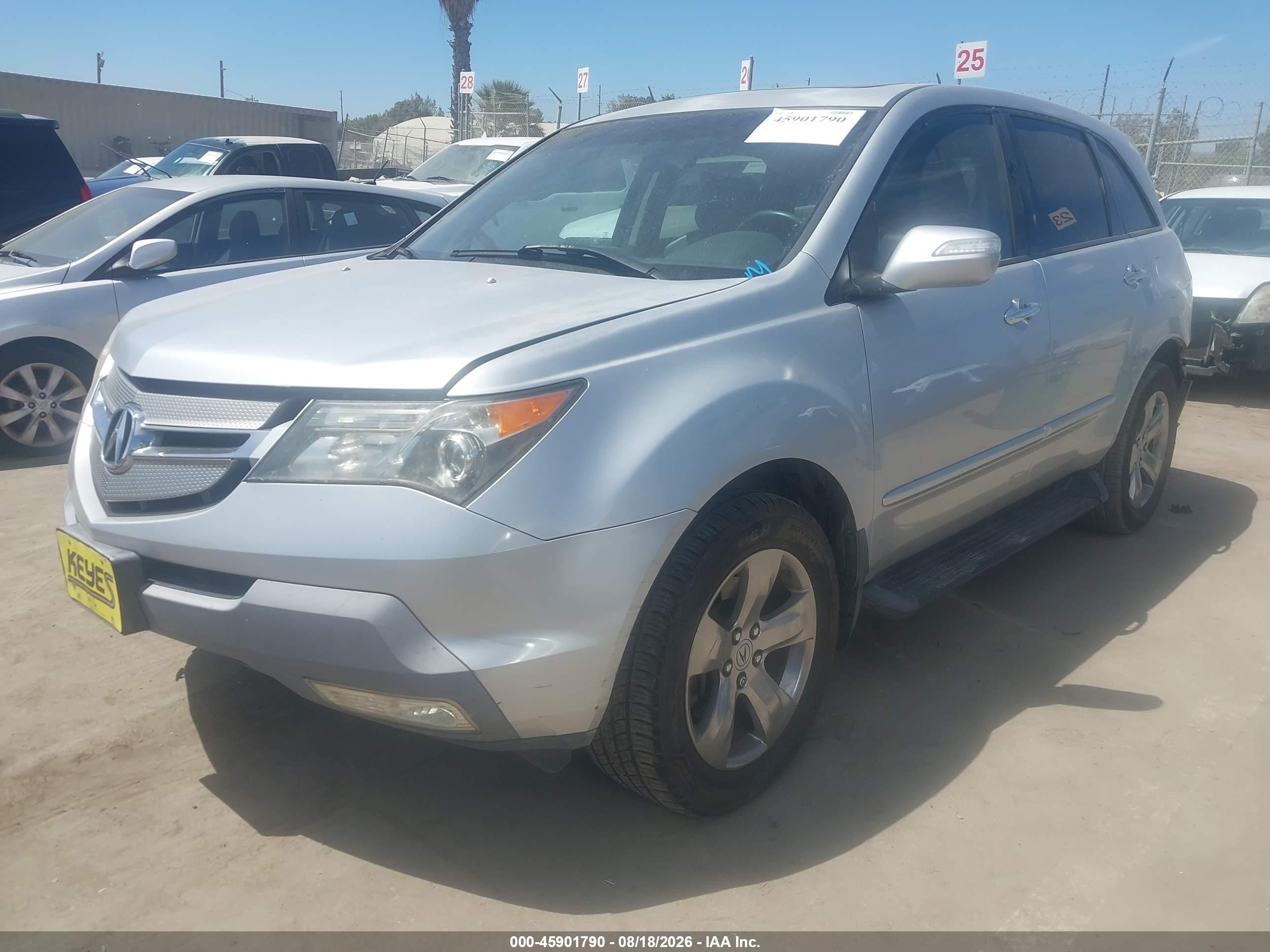 2008 Acura Mdx   Gray vin: 2HNYD28288H536916