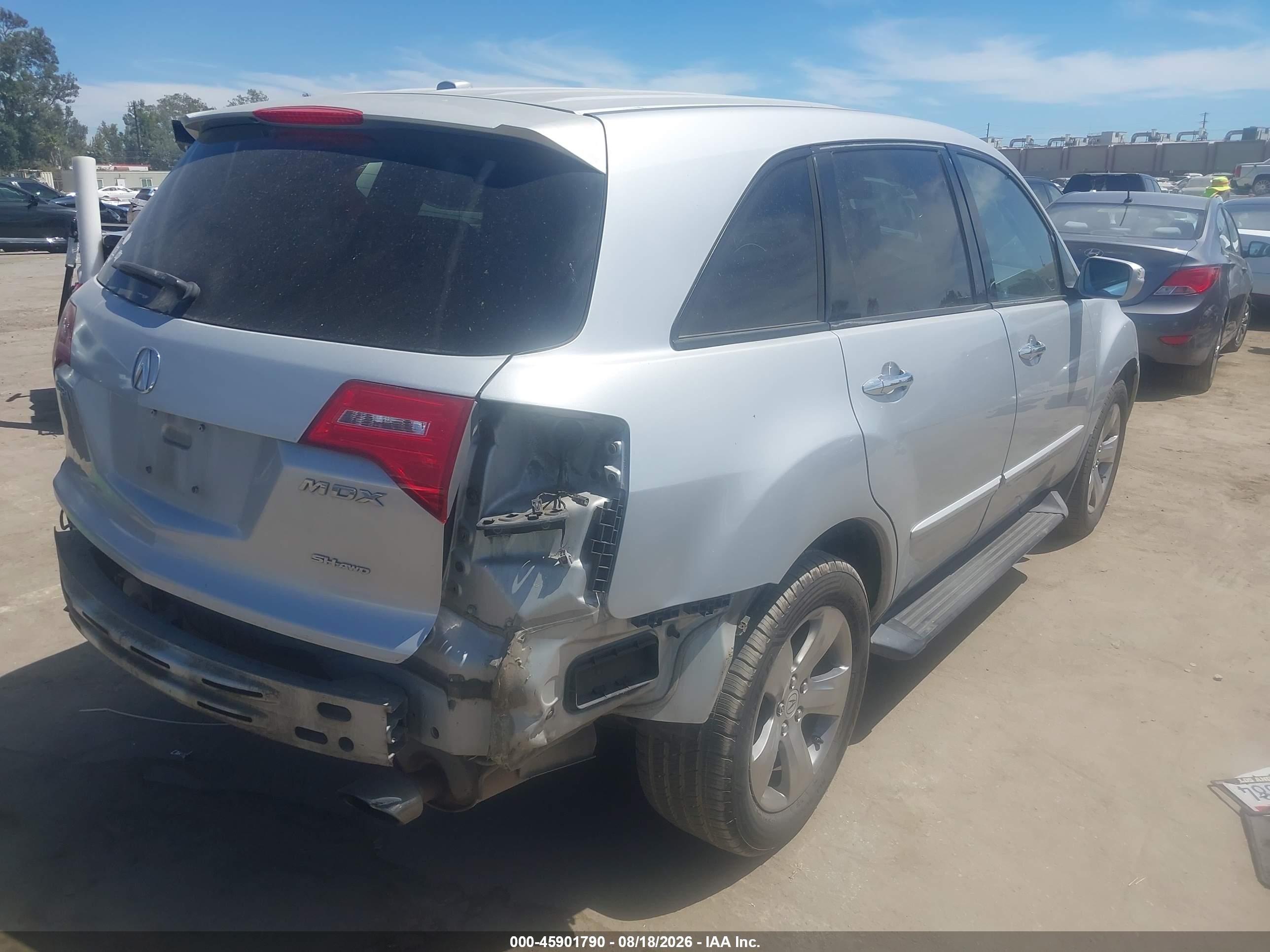 2008 Acura Mdx   Gray vin: 2HNYD28288H536916