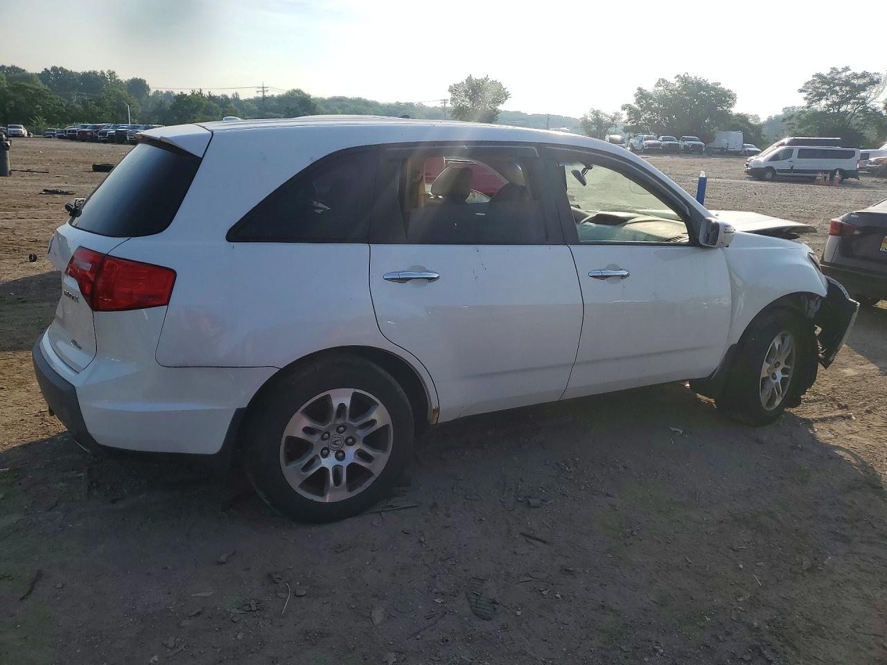 2009 Acura Mdx White vin: 2HNYD28289H520118