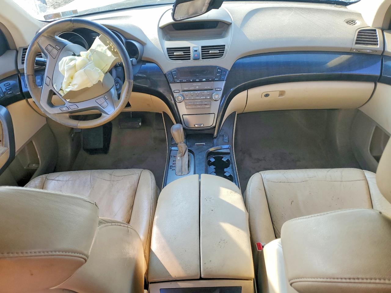 2009 Acura Mdx White vin: 2HNYD28289H520118
