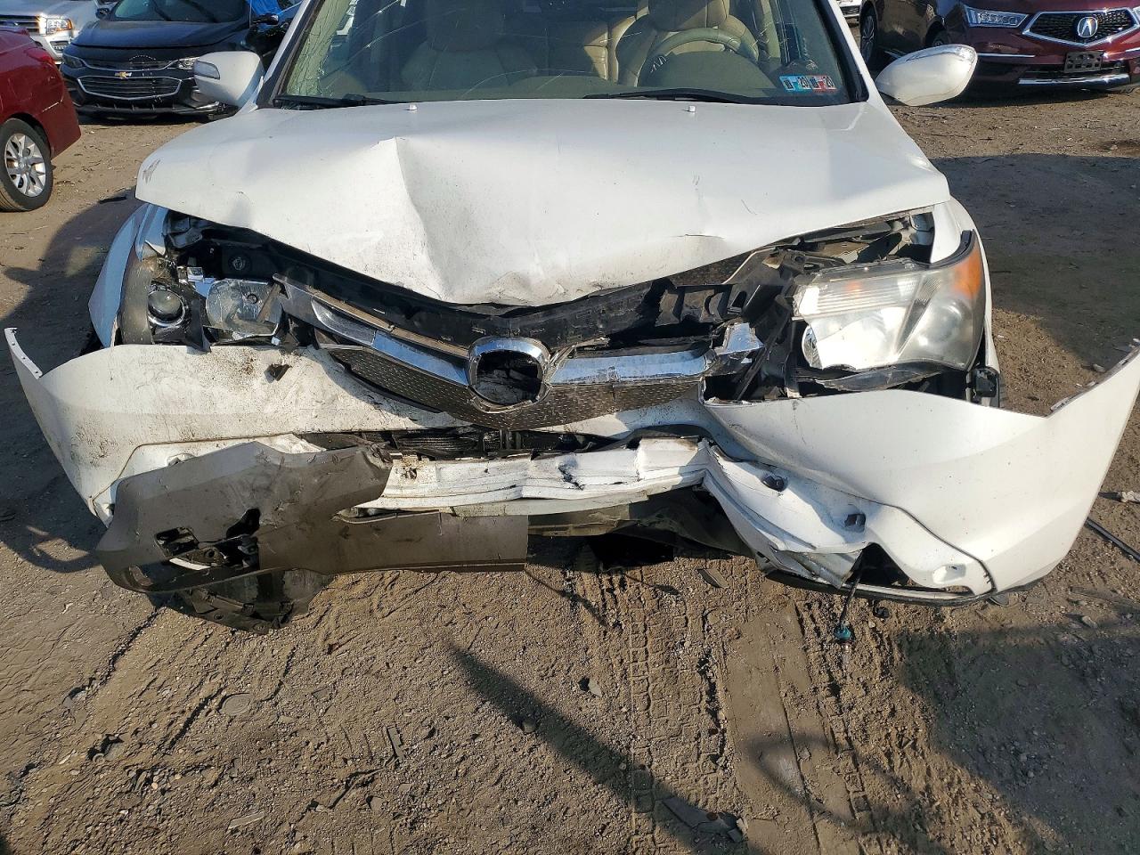 2009 Acura Mdx White vin: 2HNYD28289H520118