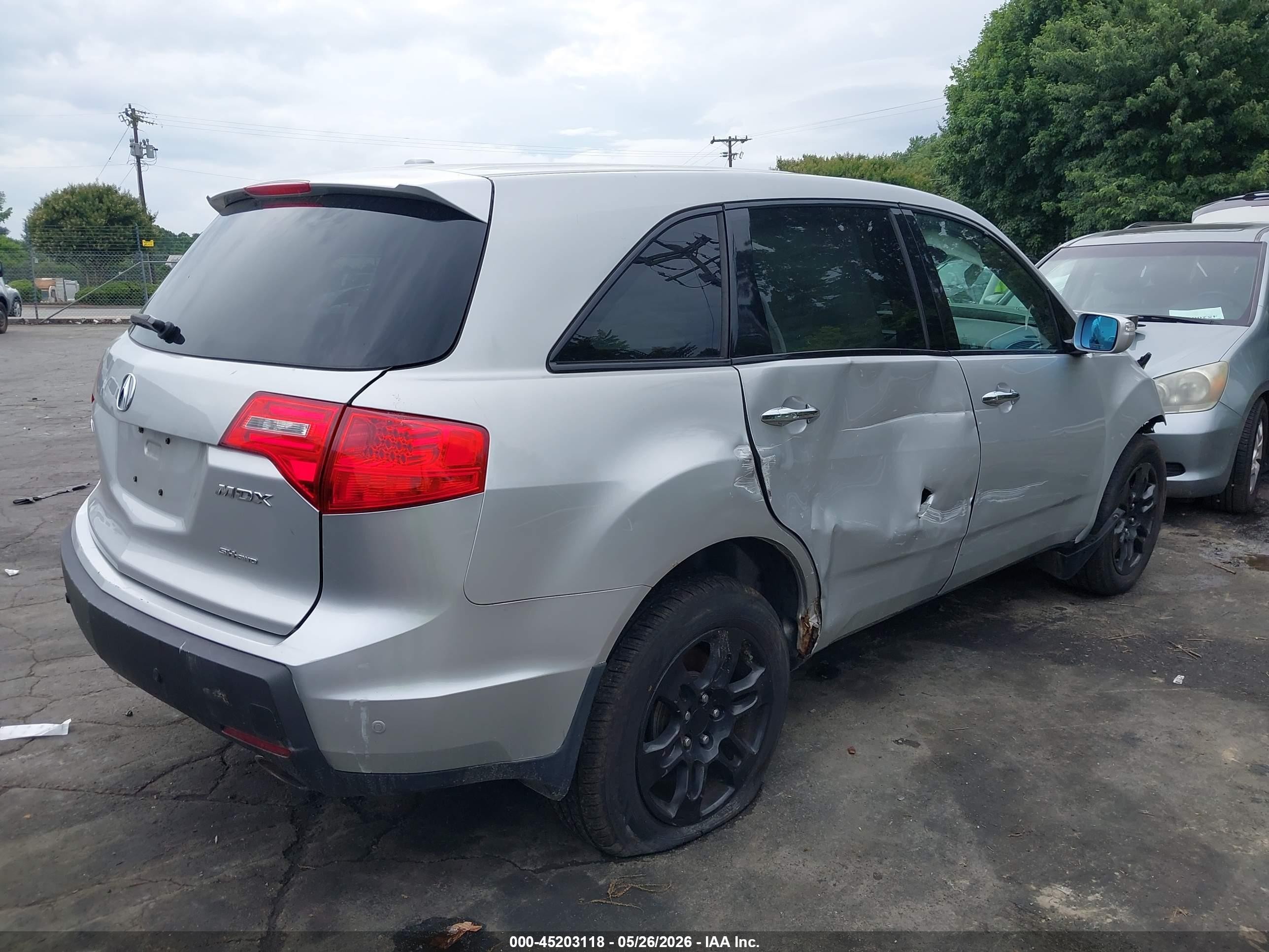 2009 Acura Mdx   Gray vin: 2HNYD28289H524671