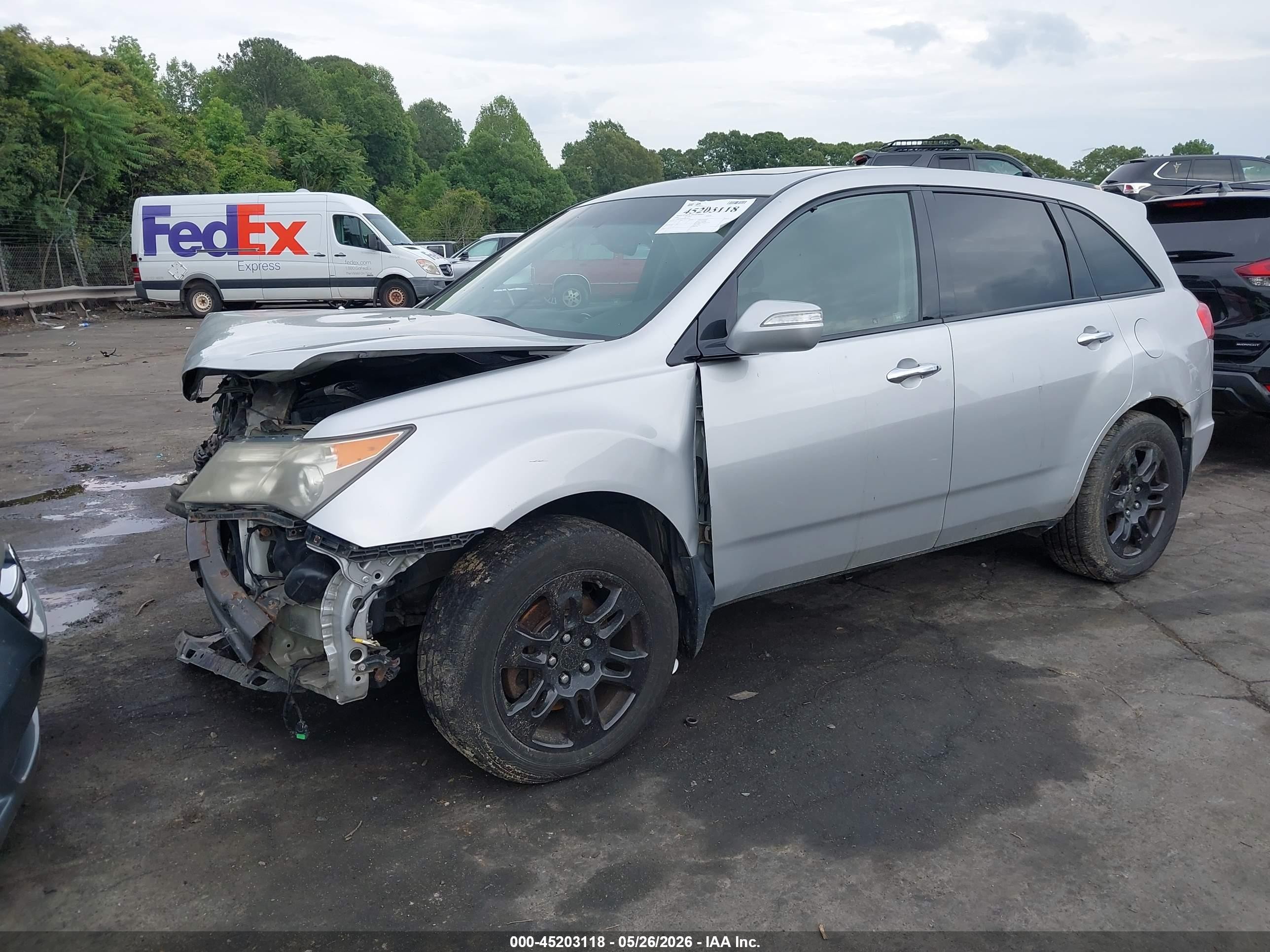 2009 Acura Mdx   Gray vin: 2HNYD28289H524671