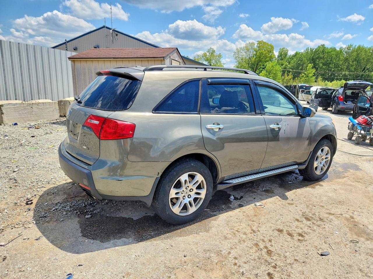 2007 Acura Mdx Серый vin: 2HNYD28297H508086