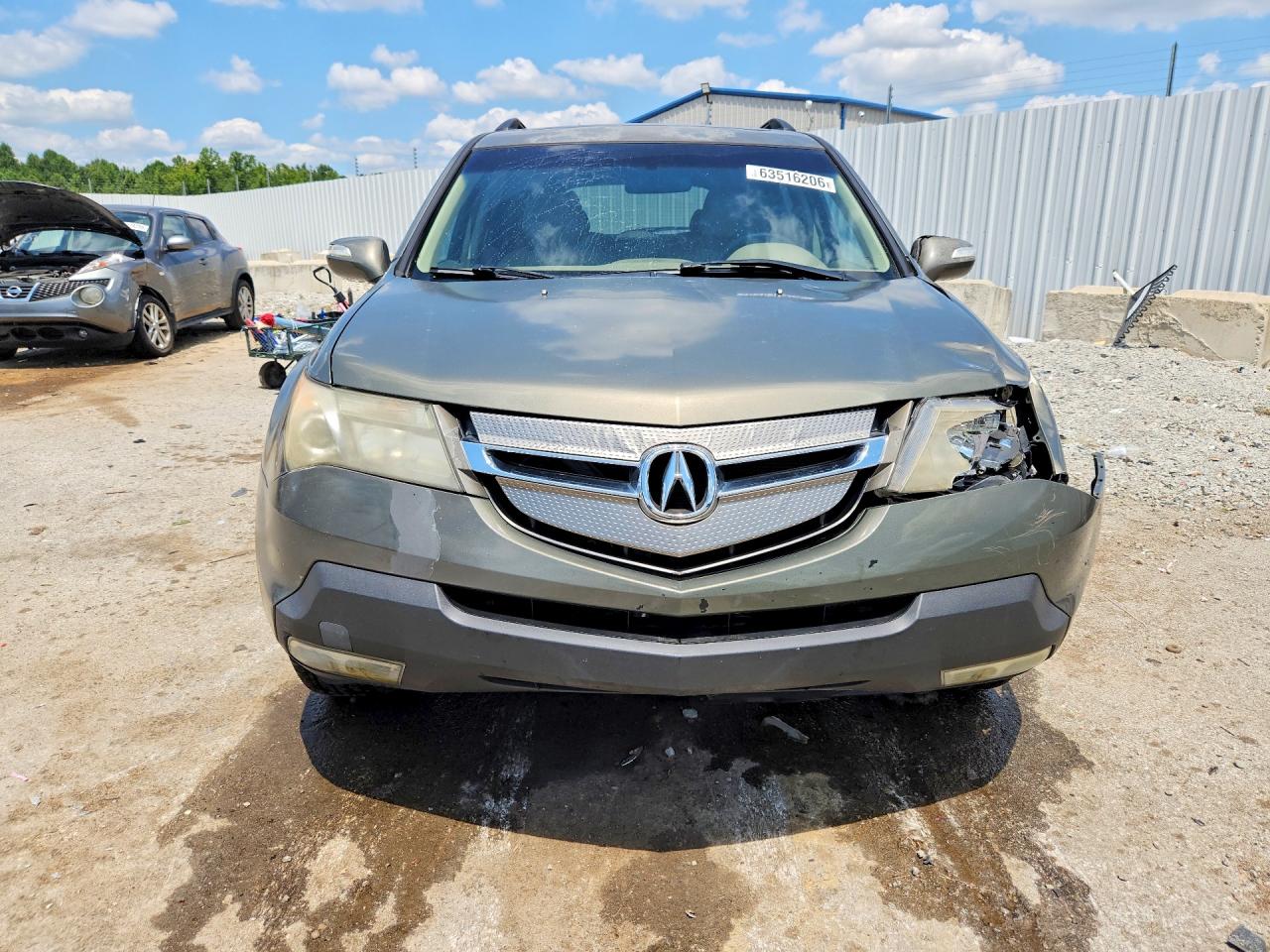 2007 Acura Mdx Серый vin: 2HNYD28297H508086