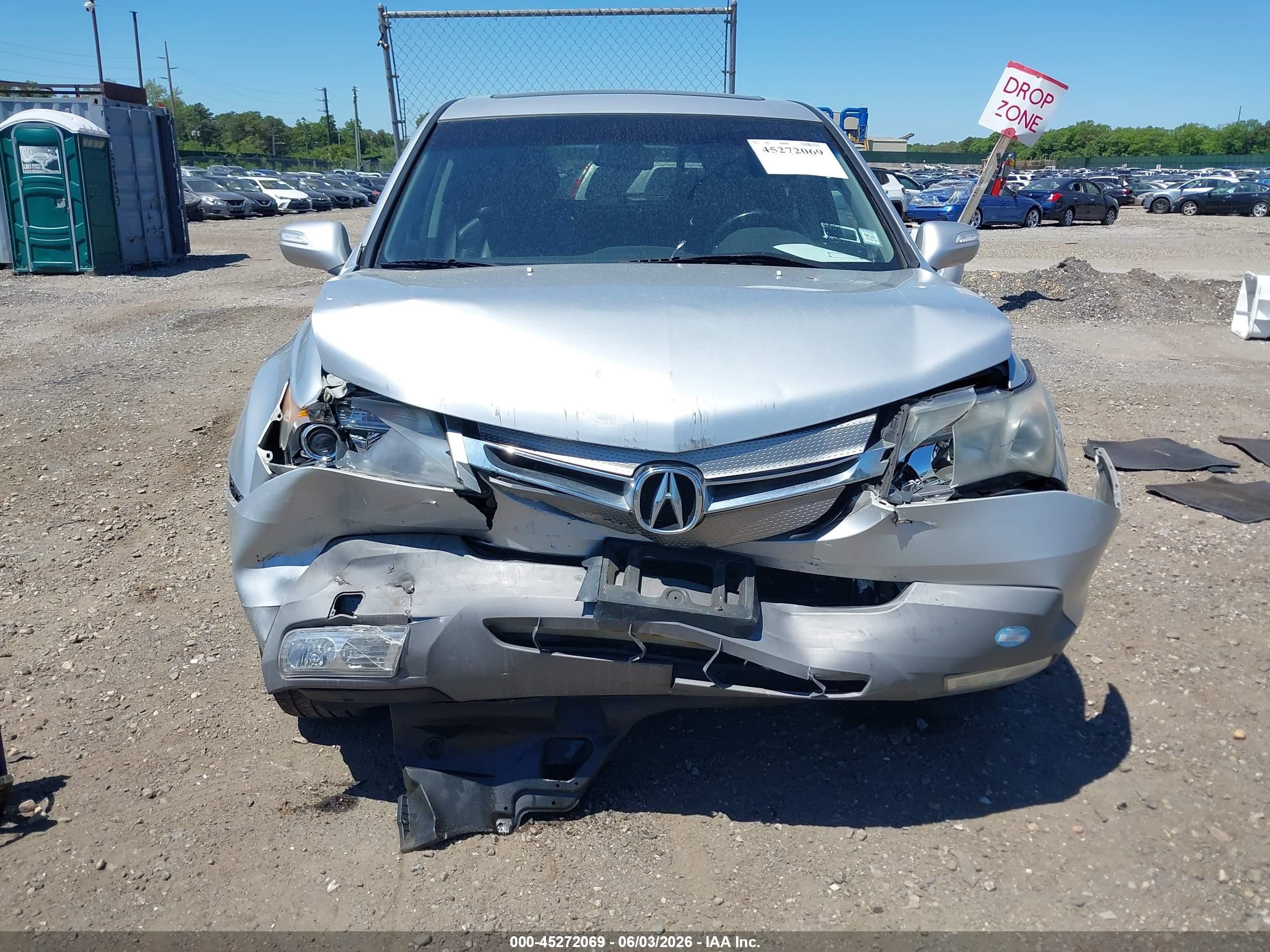 2008 Acura Mdx   Gray vin: 2HNYD28298H550291