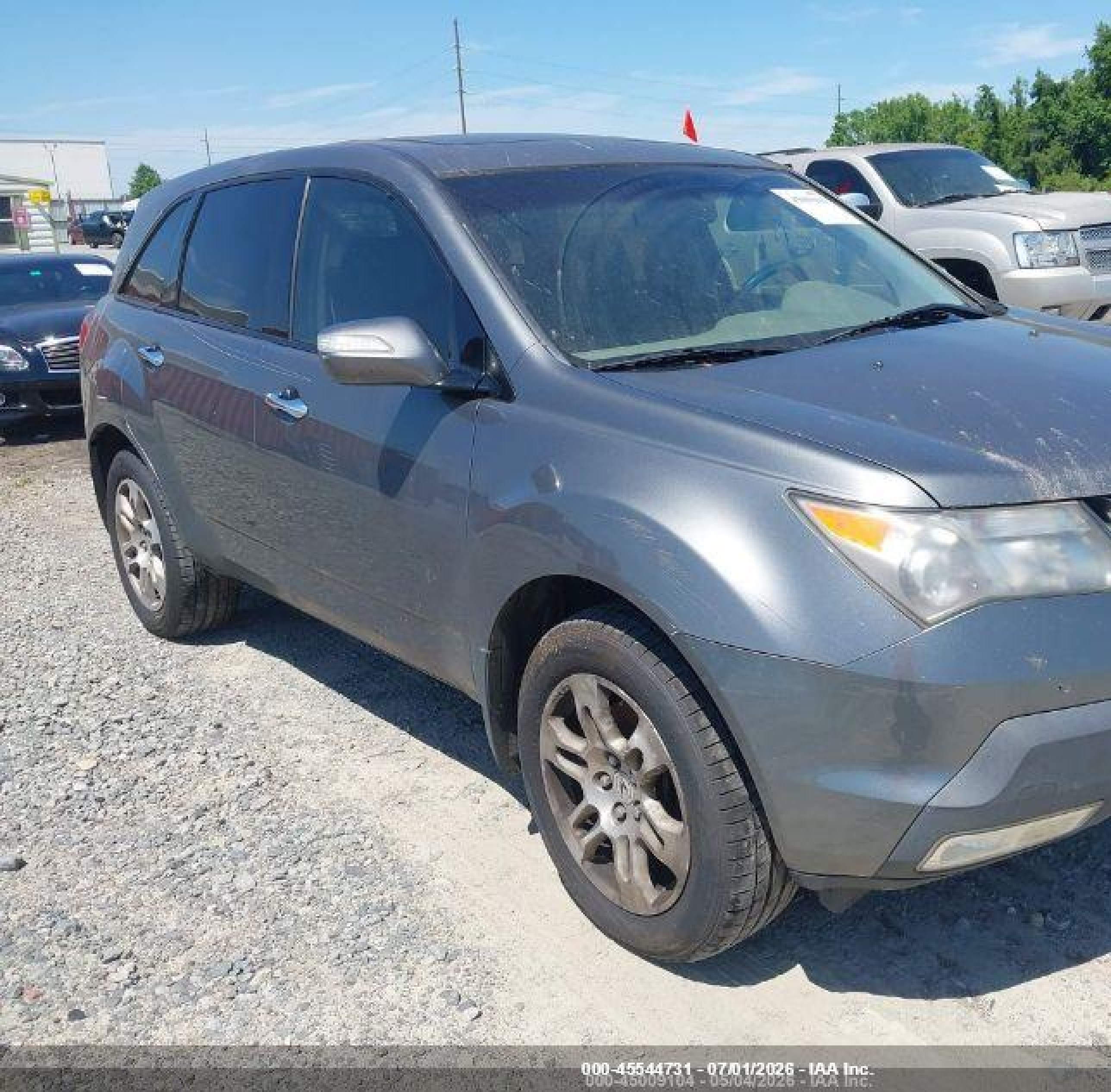 2009 Acura Mdx   Gray vin: 2HNYD28299H516479