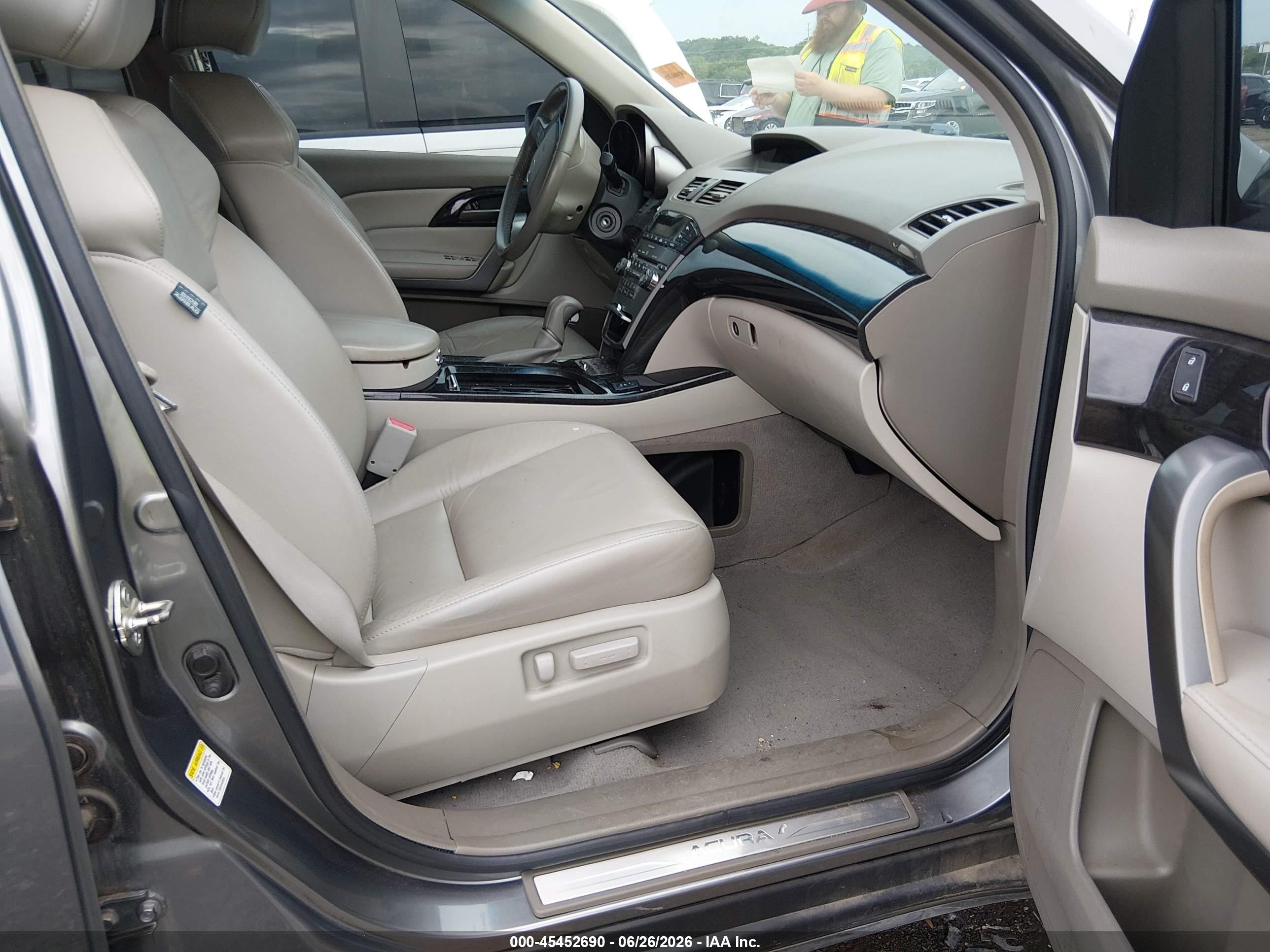 2009 Acura Mdx   Gray vin: 2HNYD28299H516482