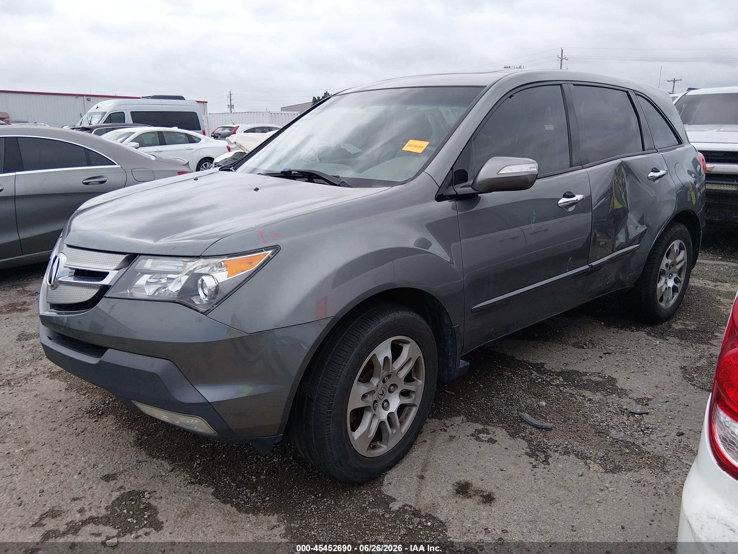 2009 Acura Mdx   Gray vin: 2HNYD28299H516482