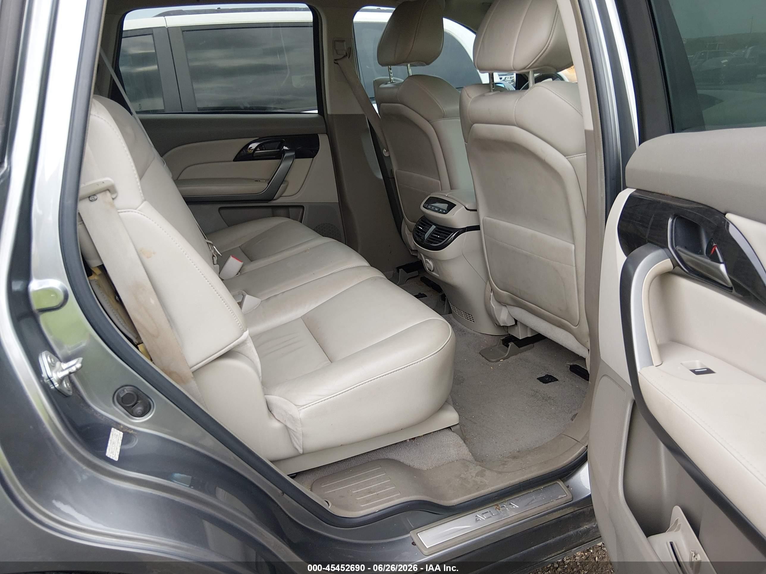 2009 Acura Mdx   Gray vin: 2HNYD28299H516482