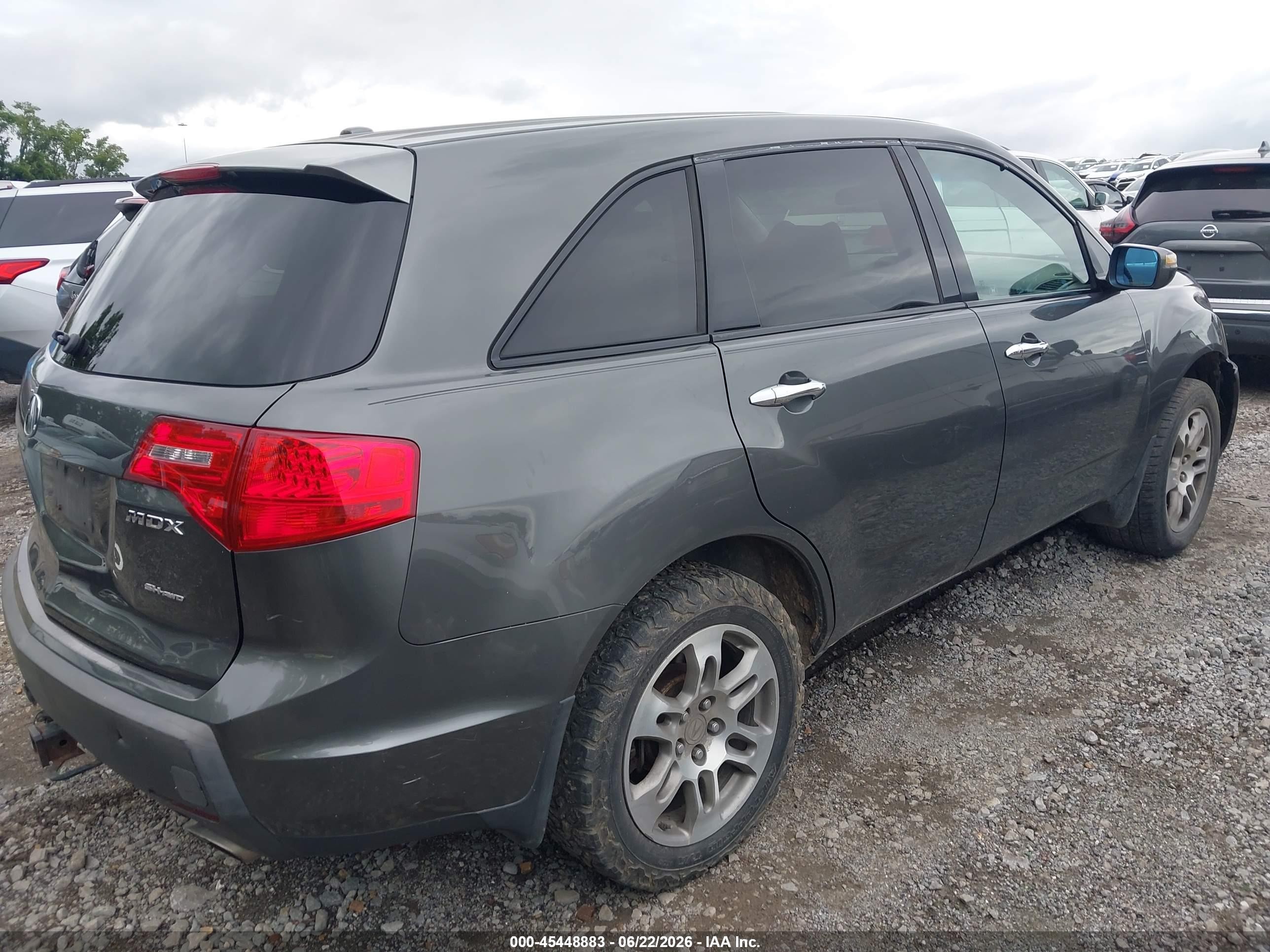 2007 Acura Mdx   Gray vin: 2HNYD282X7H508551
