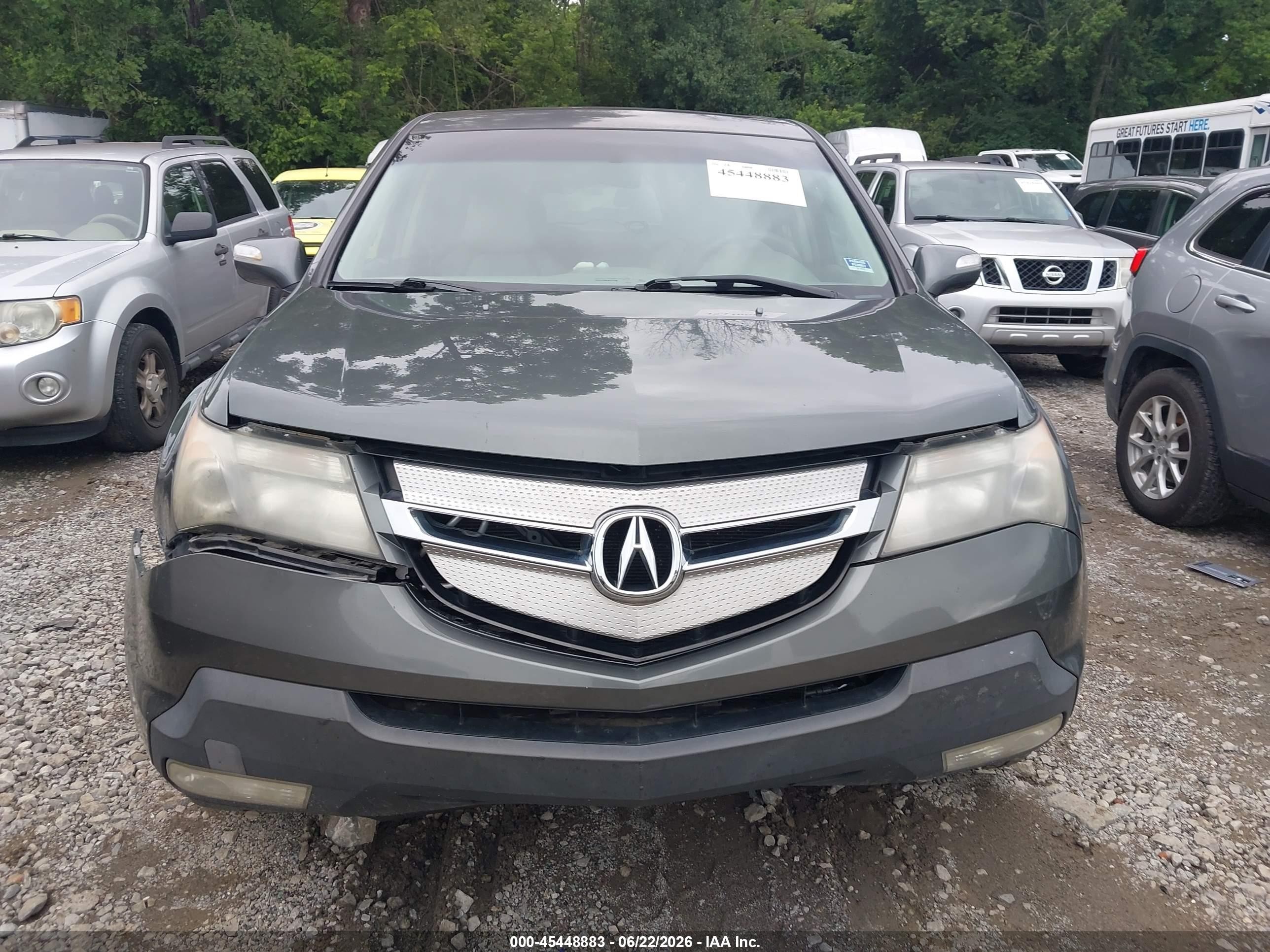 2007 Acura Mdx   Gray vin: 2HNYD282X7H508551