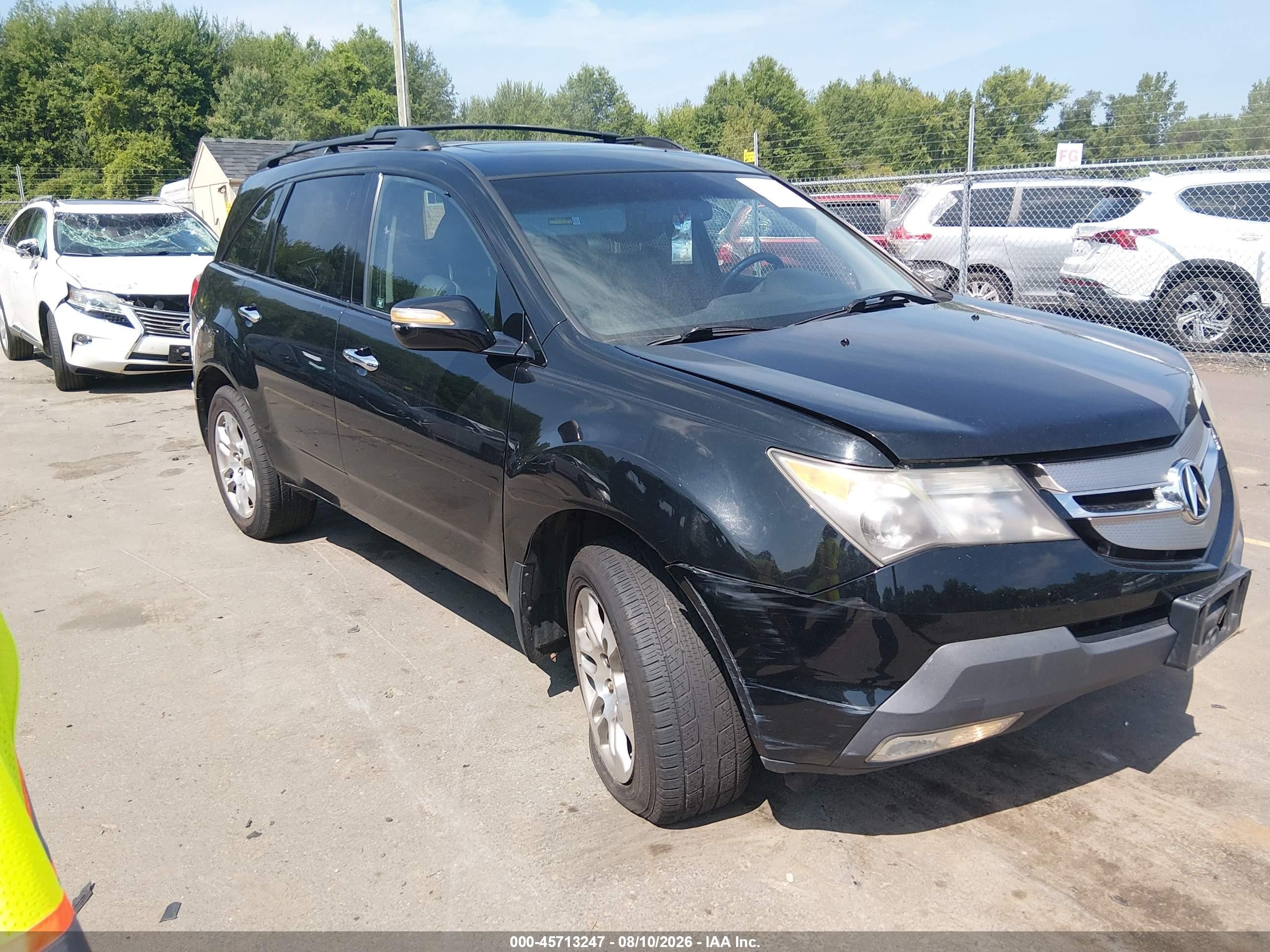 2008 Acura Mdx   Black vin: 2HNYD282X8H556214