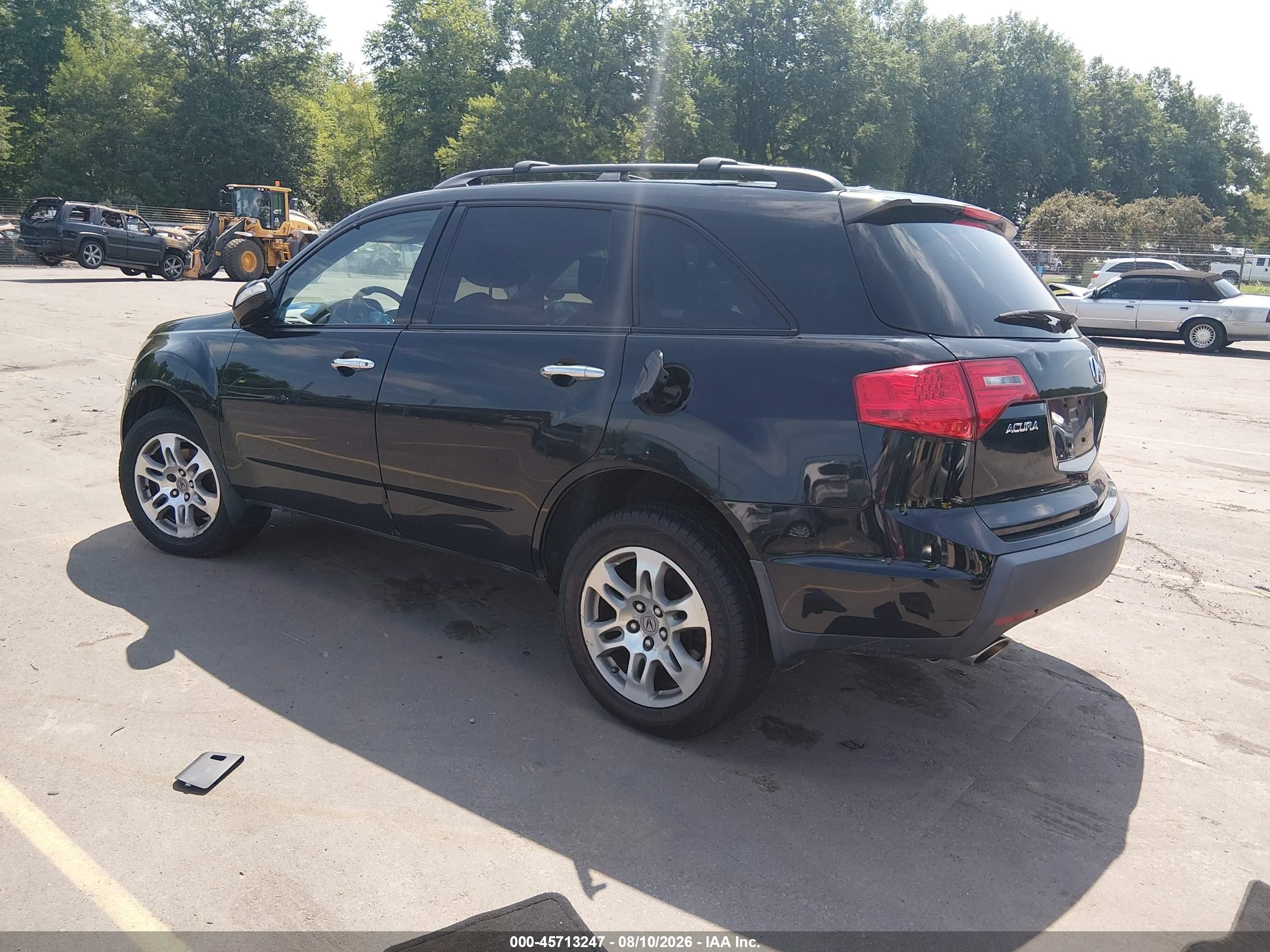 2008 Acura Mdx   Black vin: 2HNYD282X8H556214
