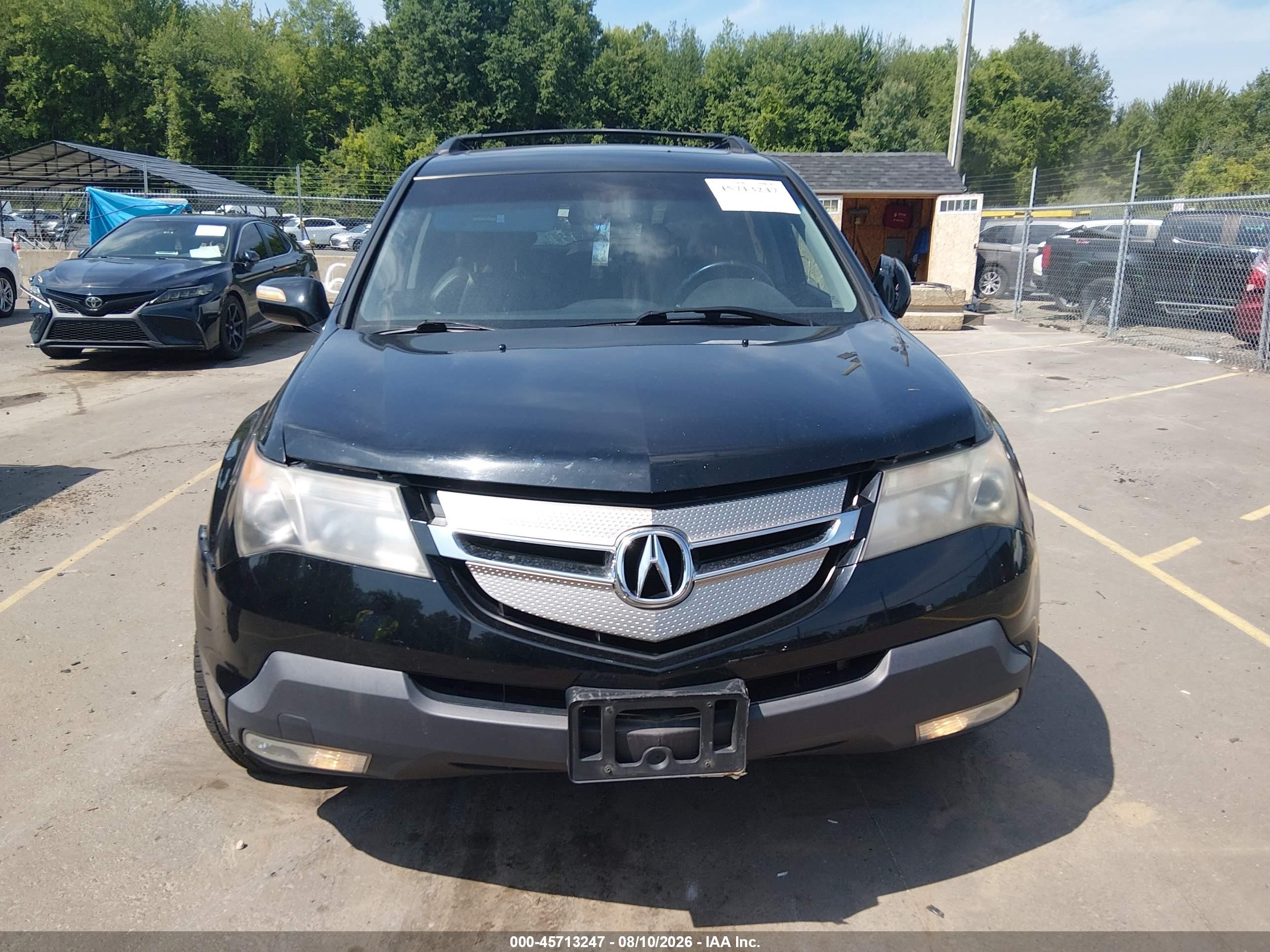 2008 Acura Mdx   Black vin: 2HNYD282X8H556214