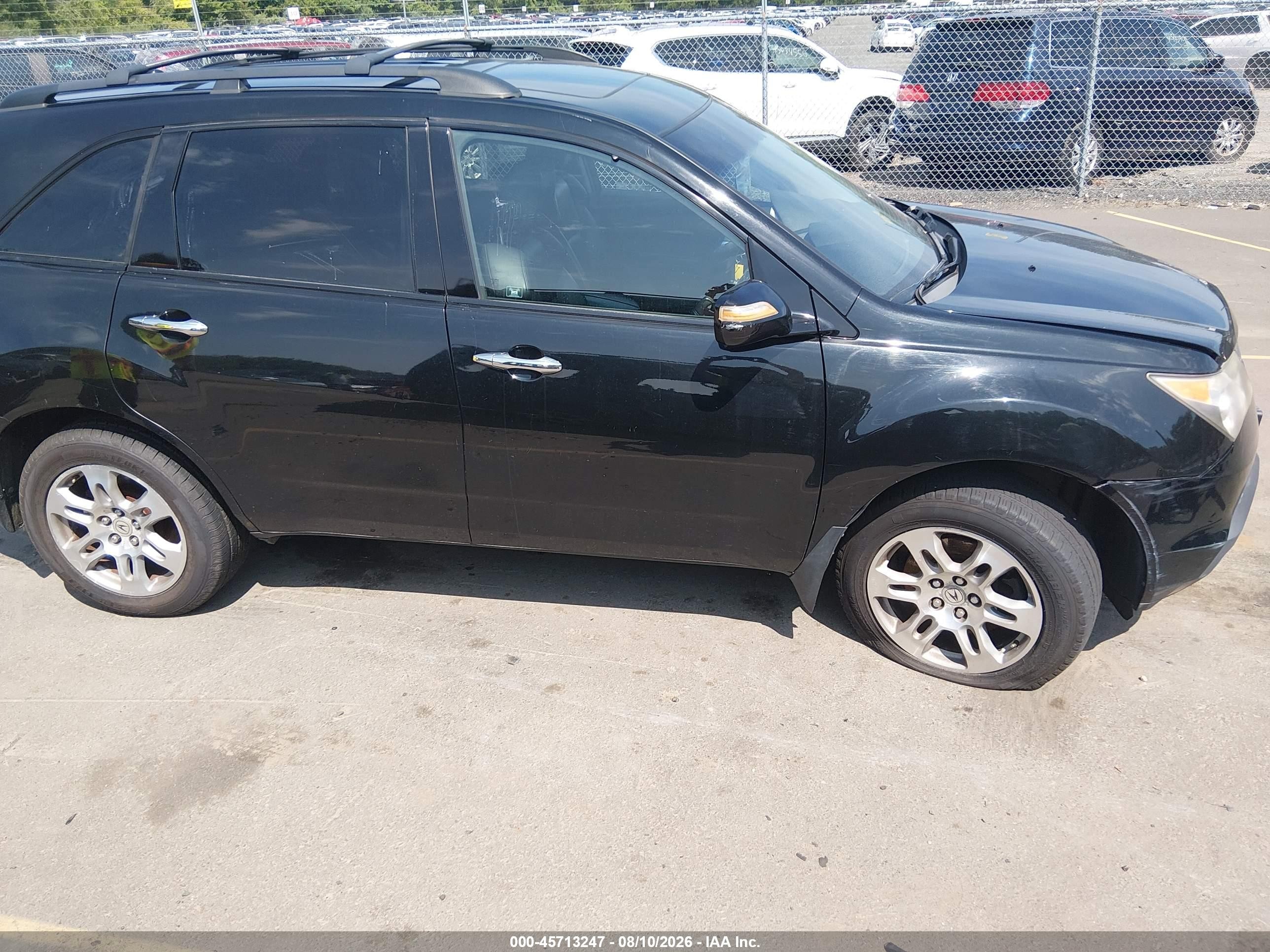 2008 Acura Mdx   Black vin: 2HNYD282X8H556214