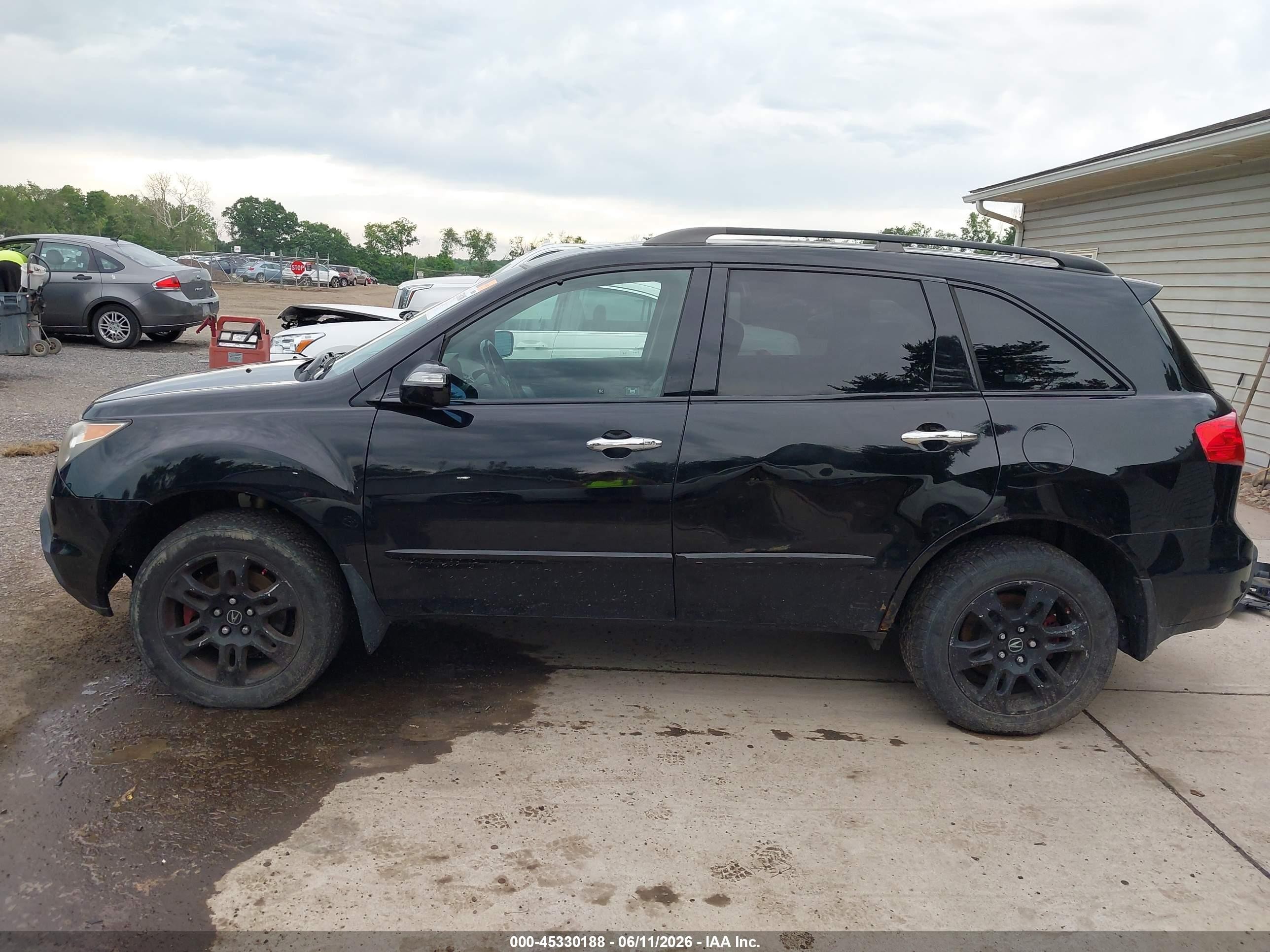 2009 Acura Mdx Black vin: 2HNYD282X9H527538