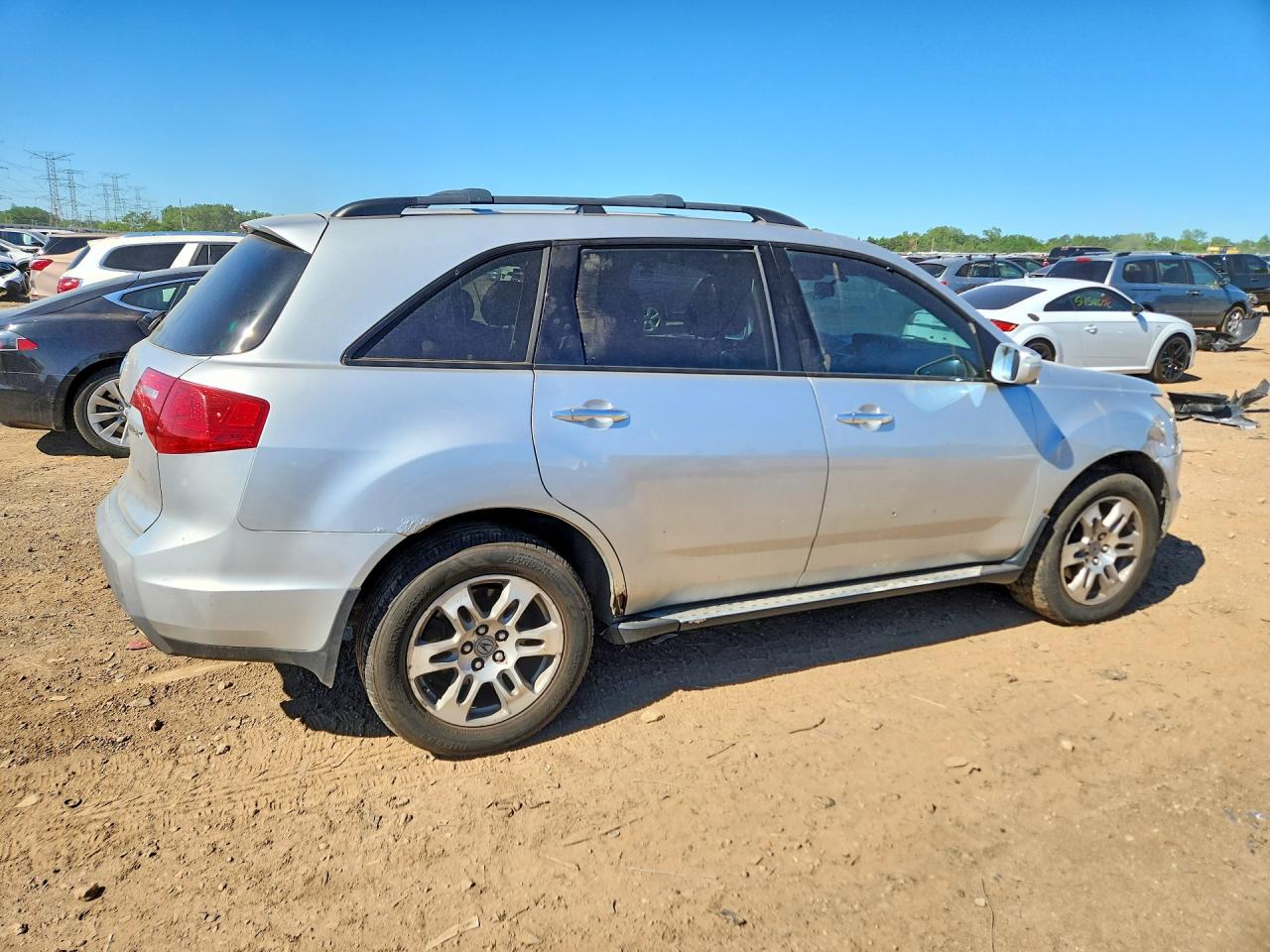 2007 Acura Mdx Technology Серебряный vin: 2HNYD28307H531734