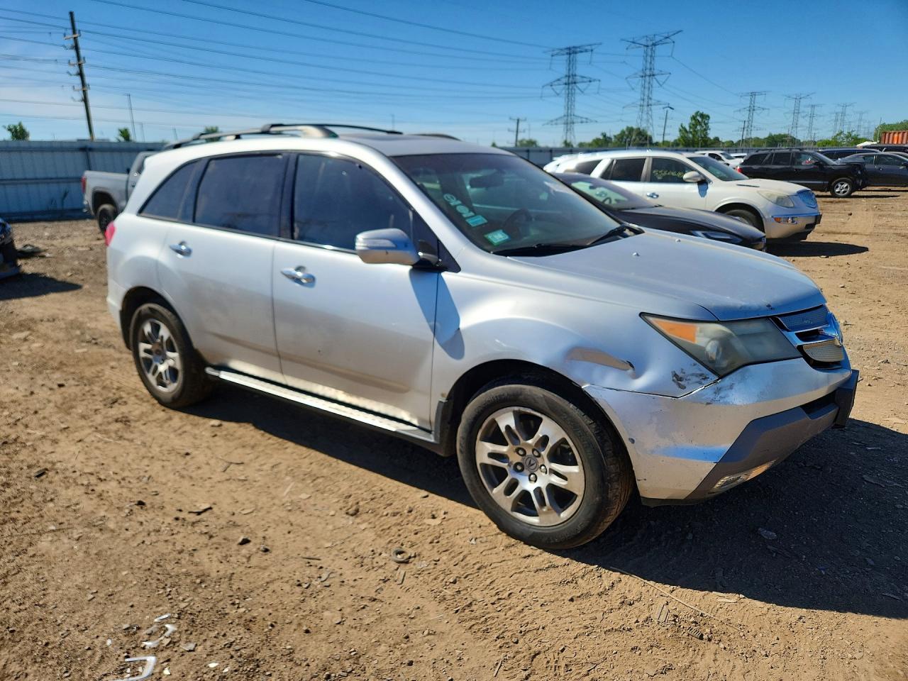 2007 Acura Mdx Technology Серебряный vin: 2HNYD28307H531734