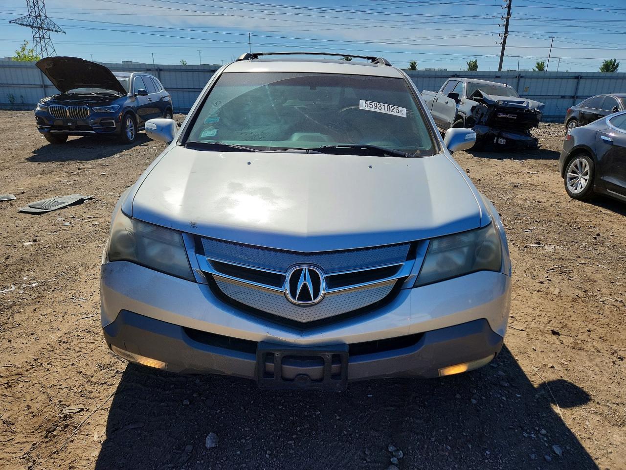 2007 Acura Mdx Technology Серебряный vin: 2HNYD28307H531734