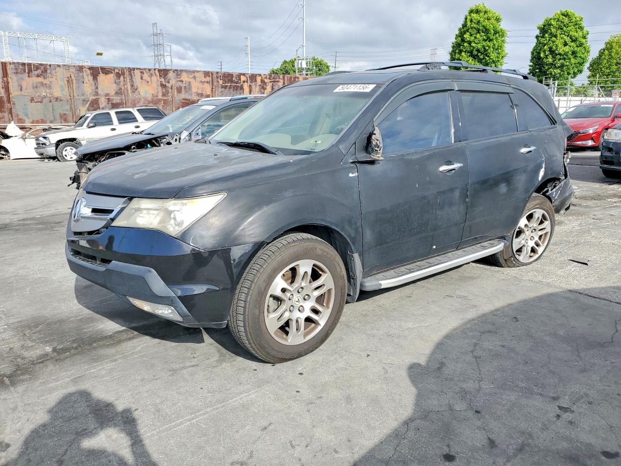 2008 Acura Mdx Technology Black vin: 2HNYD28308H500629