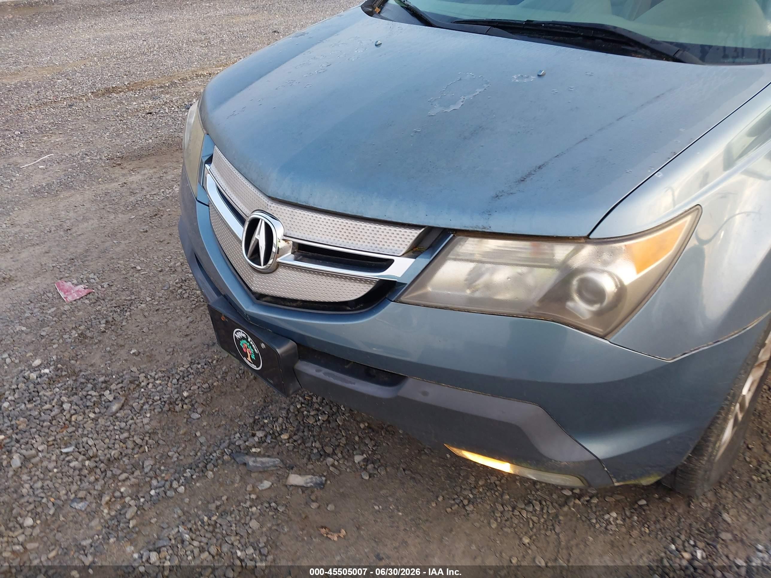 2008 Acura Mdx Technology Package Blue vin: 2HNYD28308H515194