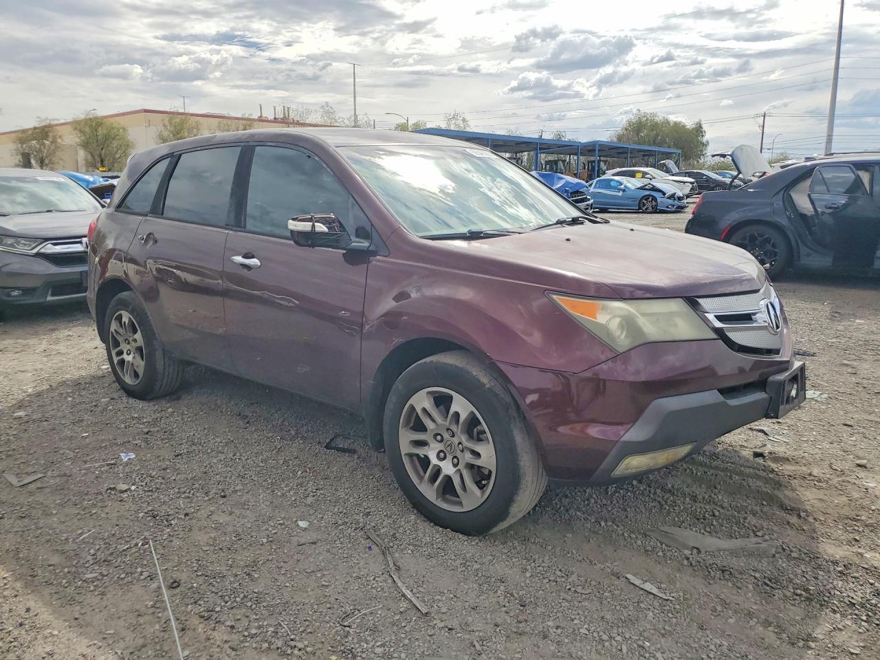 2008 Acura Mdx Technology Burgundy vin: 2HNYD28308H523585