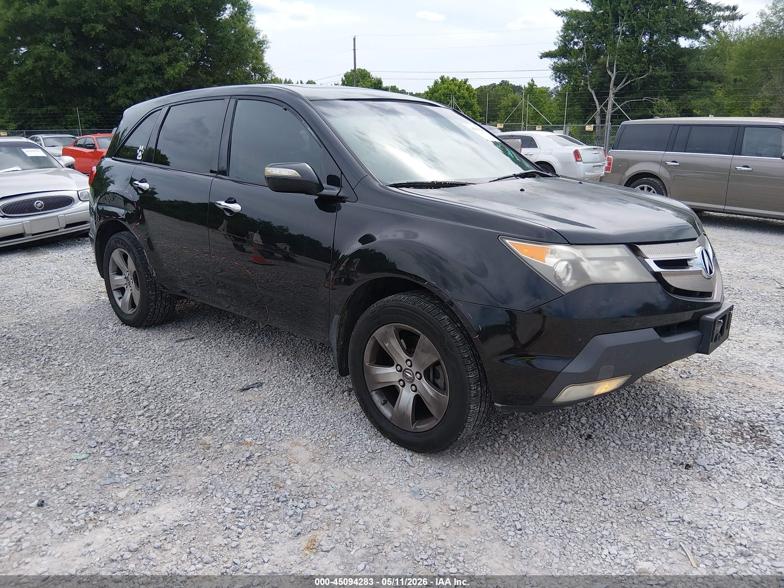 2007 Acura Mdx Technology Package Black vin: 2HNYD28317H509872