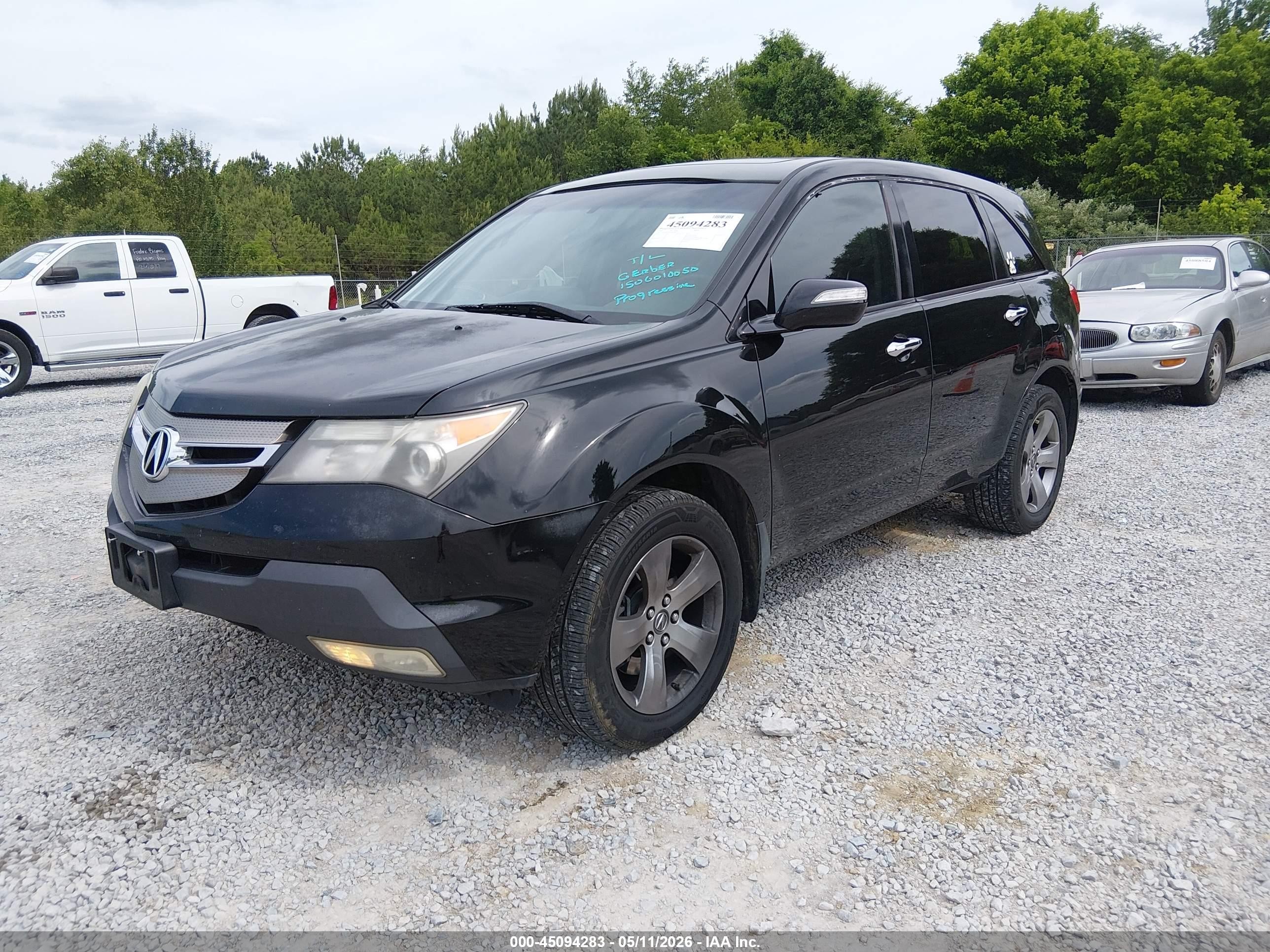 2007 Acura Mdx Technology Package Black vin: 2HNYD28317H509872