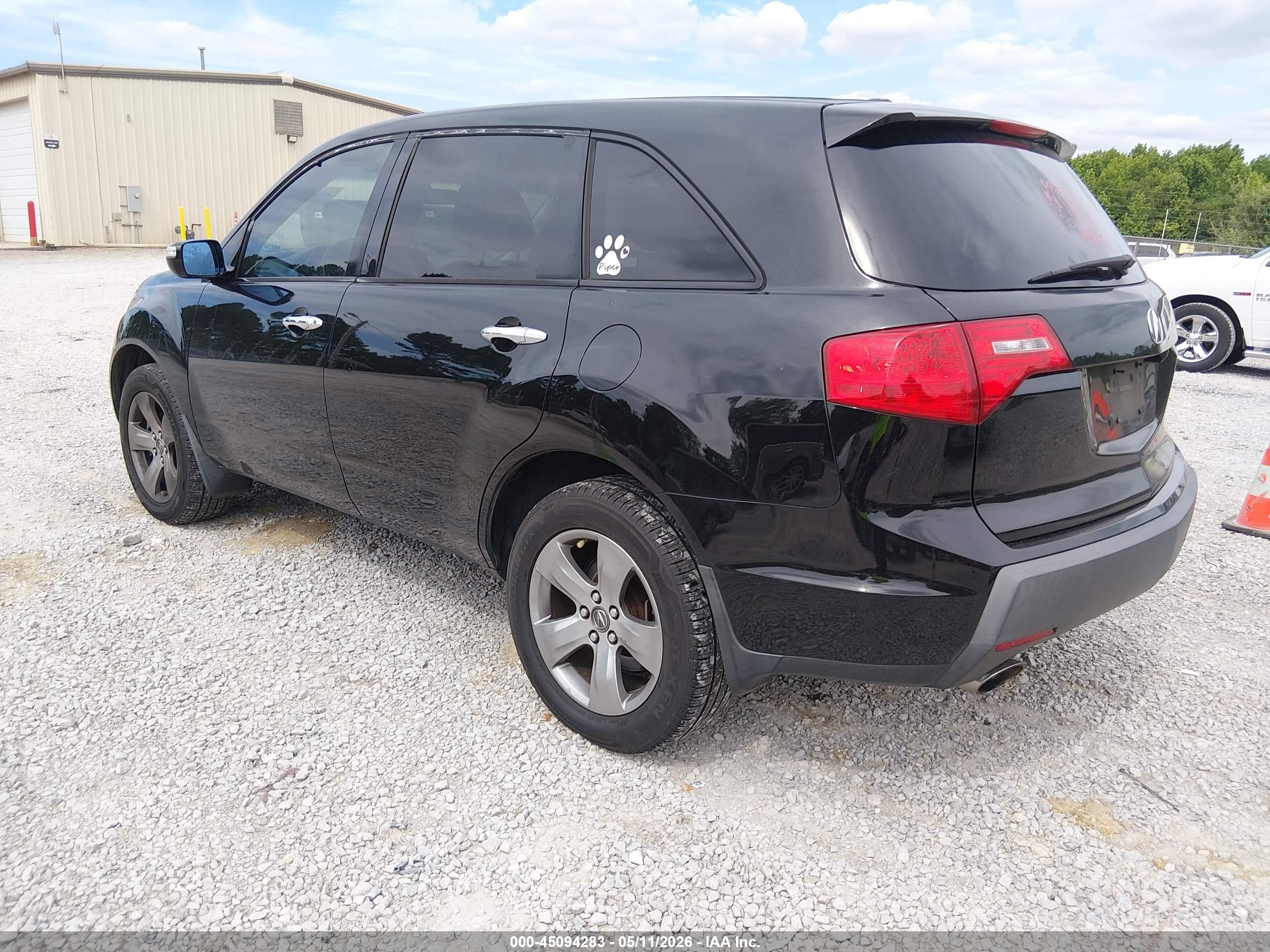 2007 Acura Mdx Technology Package Black vin: 2HNYD28317H509872