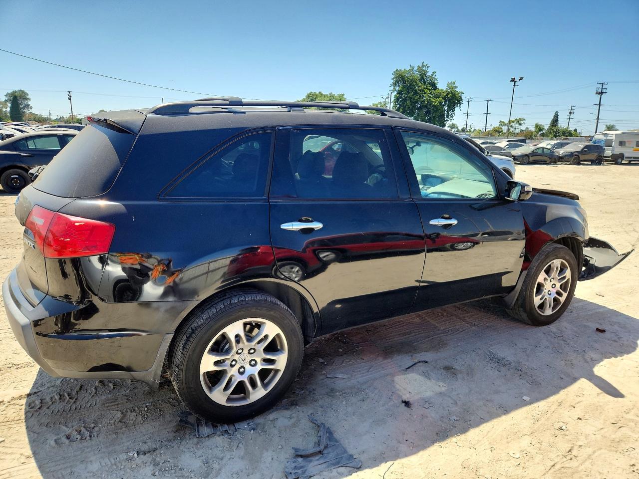 2007 Acura Mdx 4d 4wd Black vin: 2HNYD28317H525229
