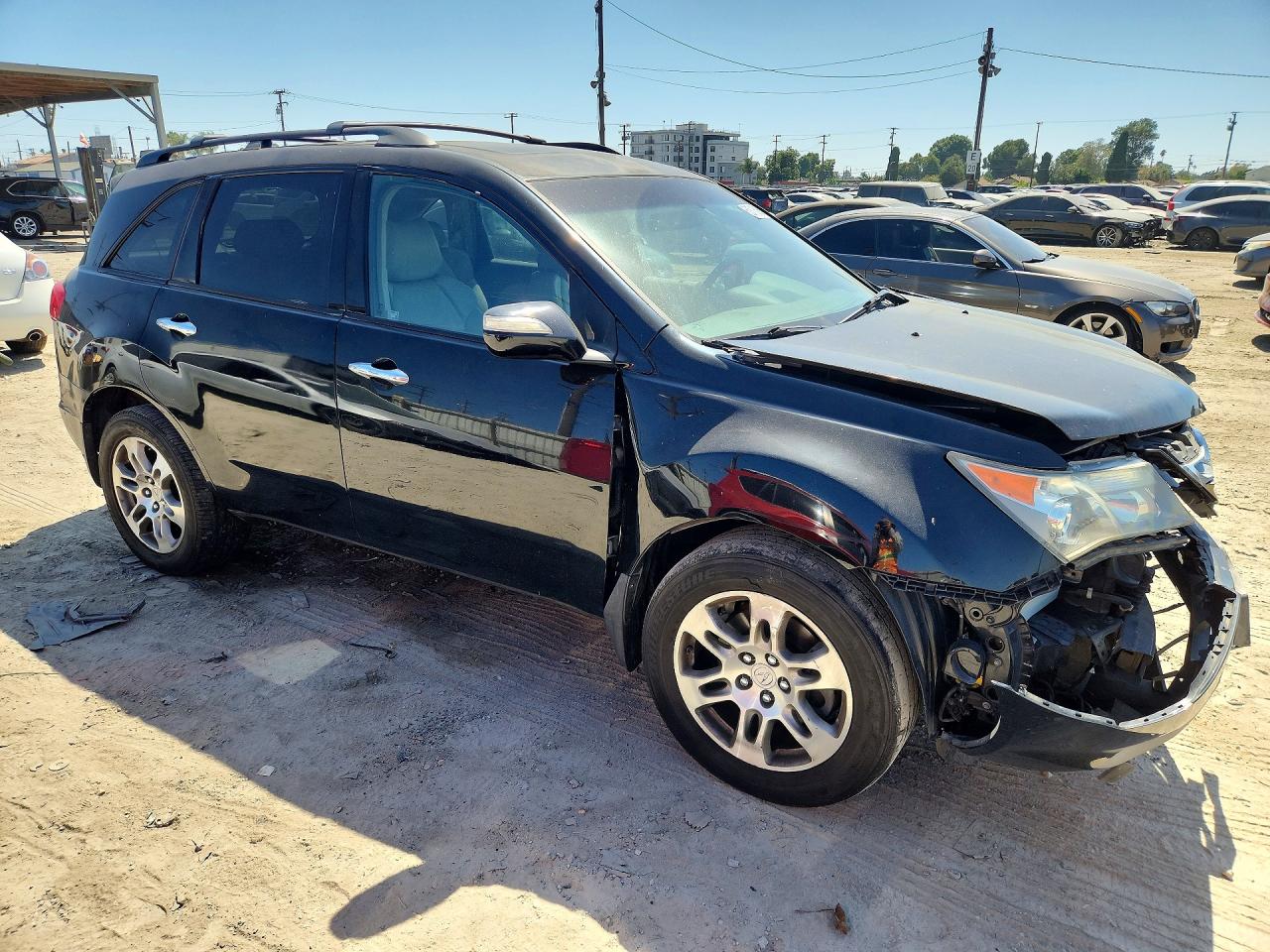 2007 Acura Mdx 4d 4wd Black vin: 2HNYD28317H525229