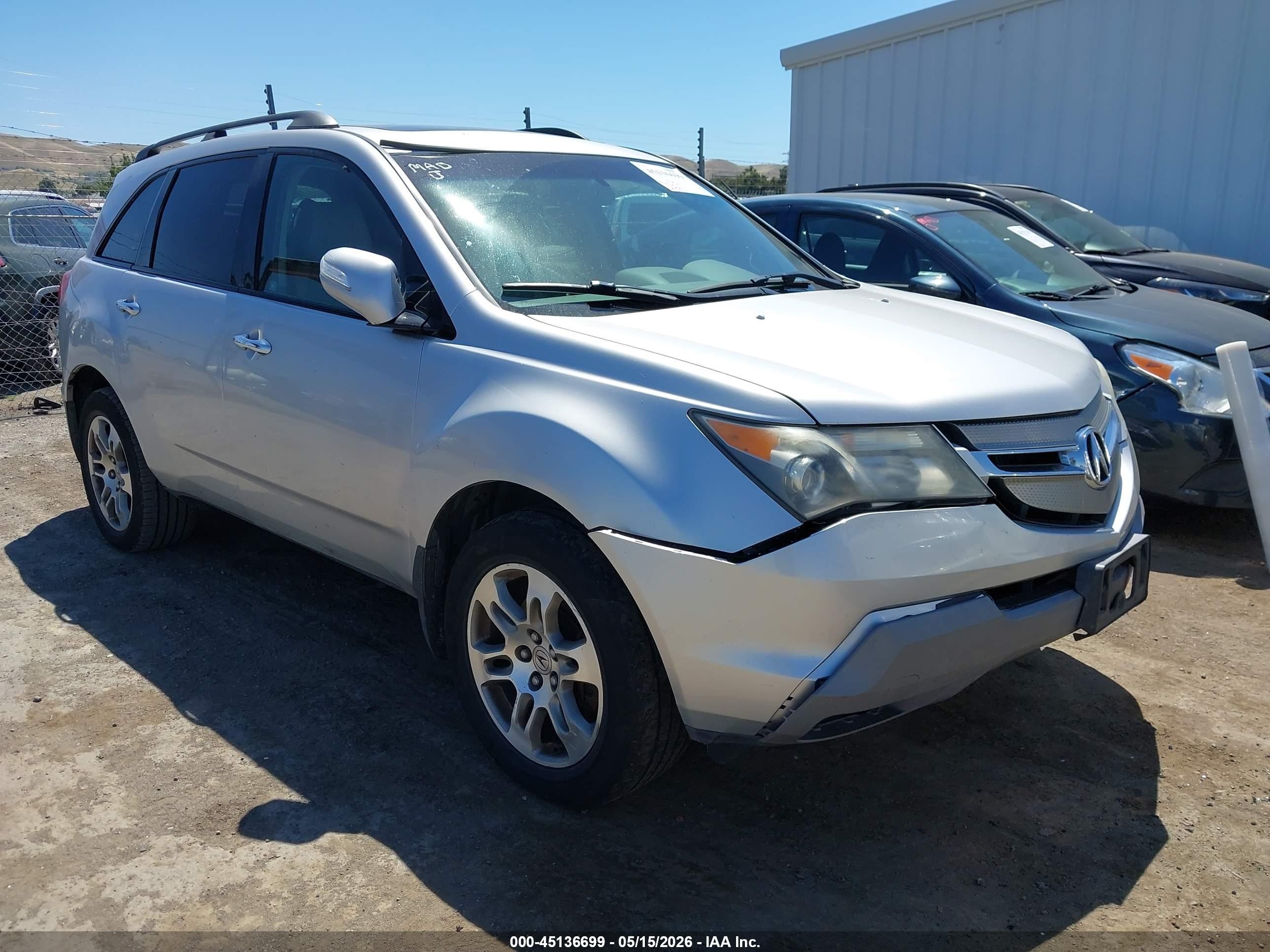 2007 Acura Mdx Technology Package Gray vin: 2HNYD28317H528745