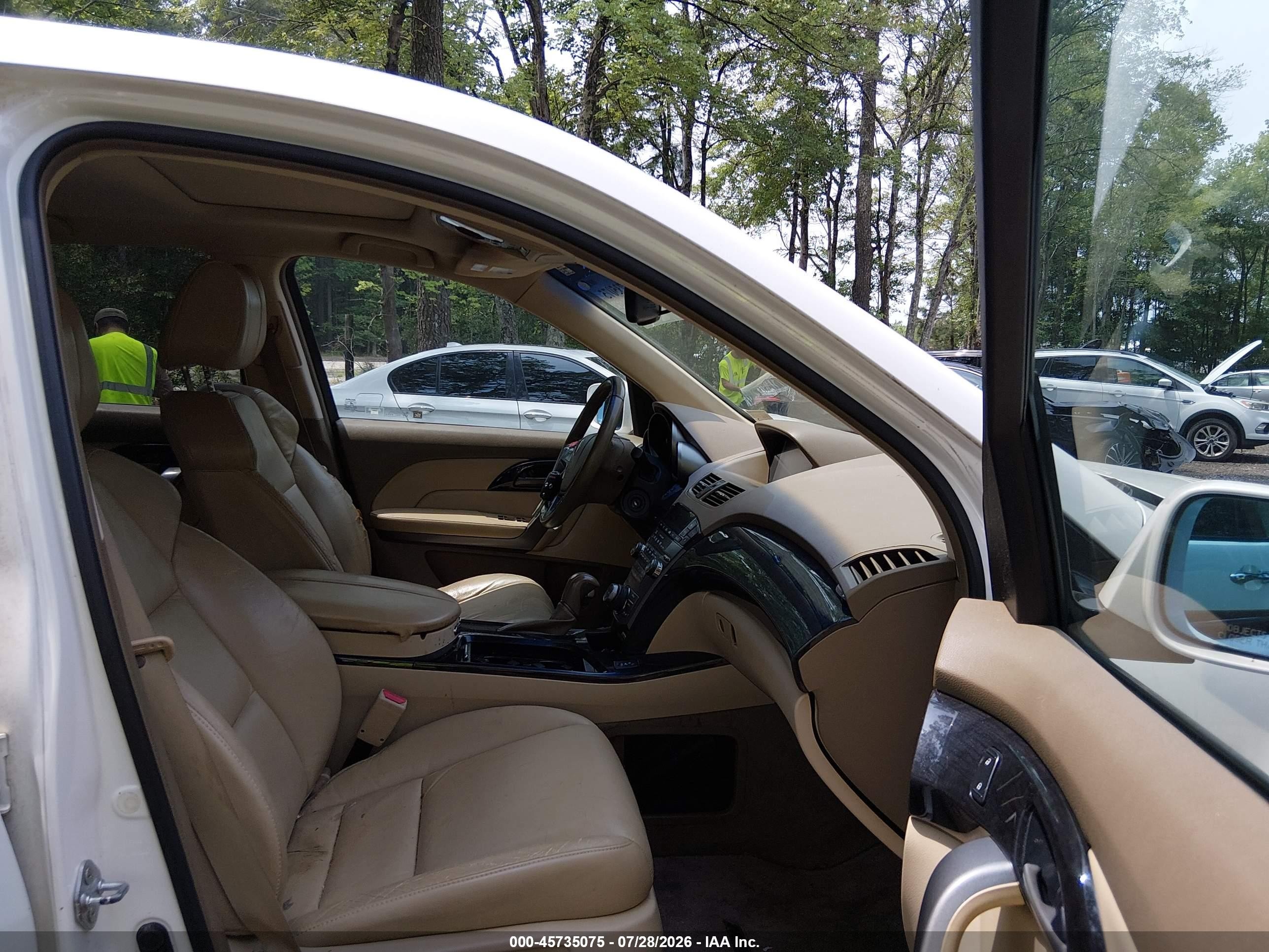 2008 Acura Mdx Technology Package White vin: 2HNYD28318H501644
