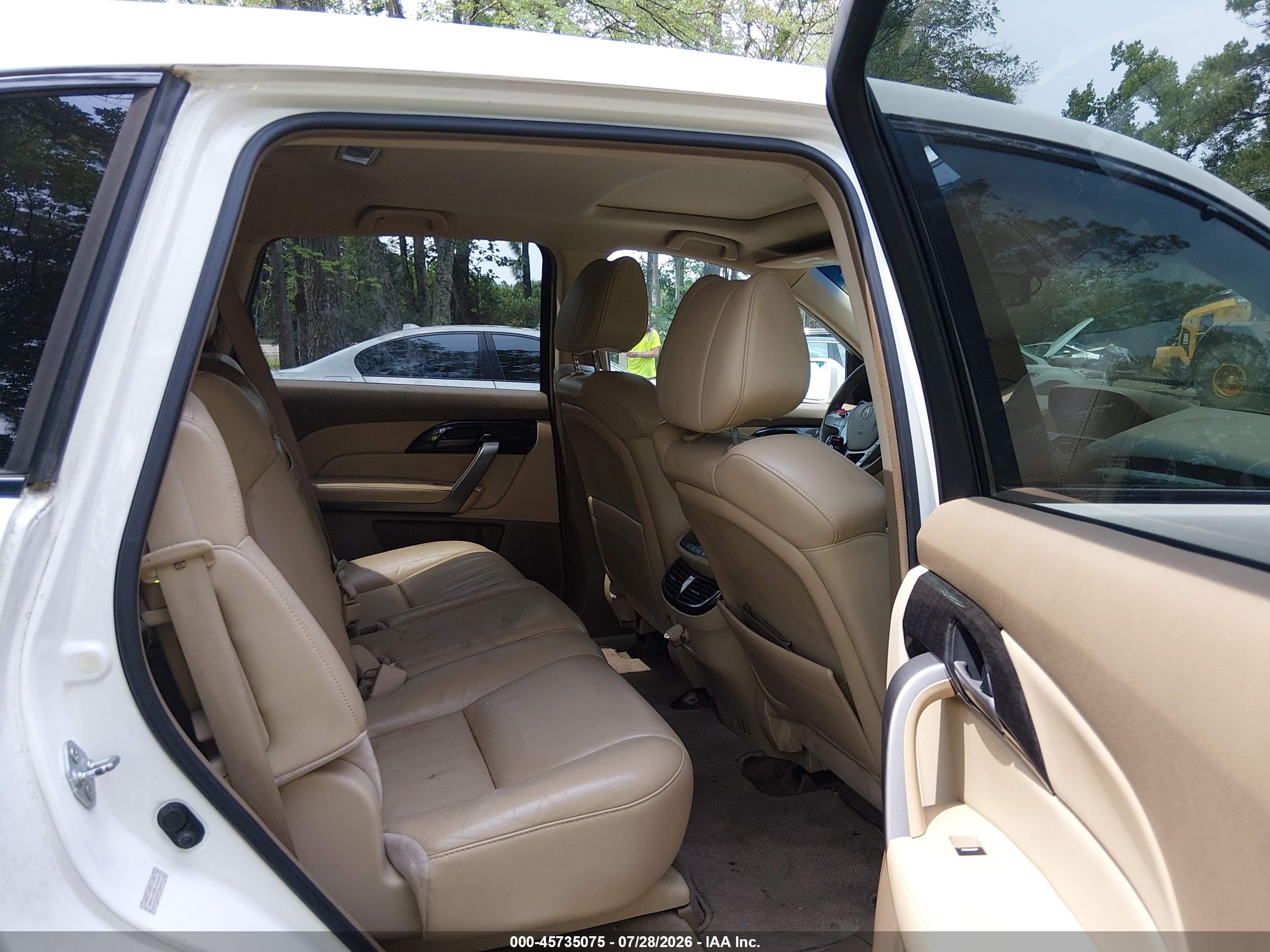 2008 Acura Mdx Technology Package White vin: 2HNYD28318H501644