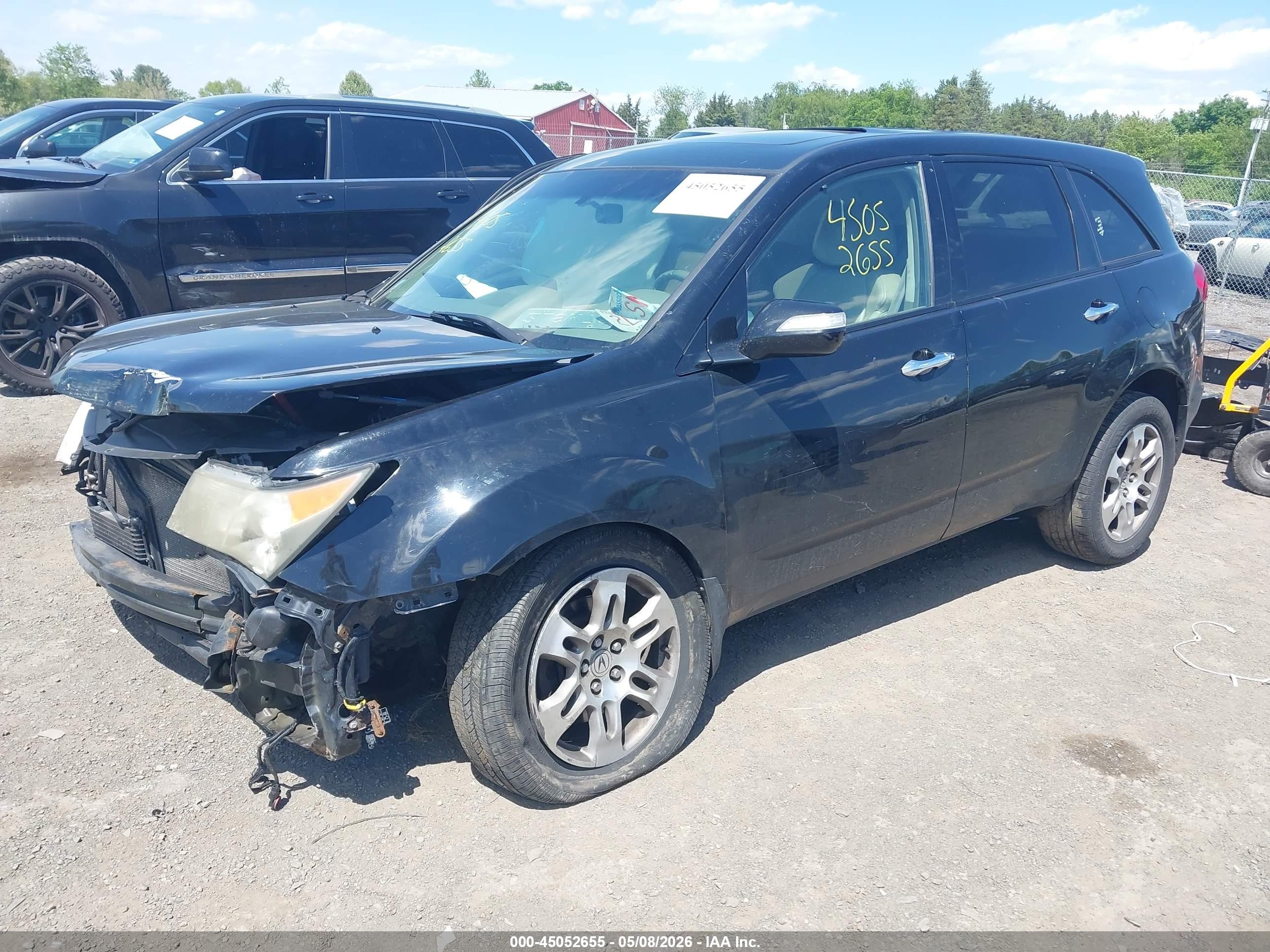 2007 Acura Mdx Technology Package Black vin: 2HNYD28327H511274