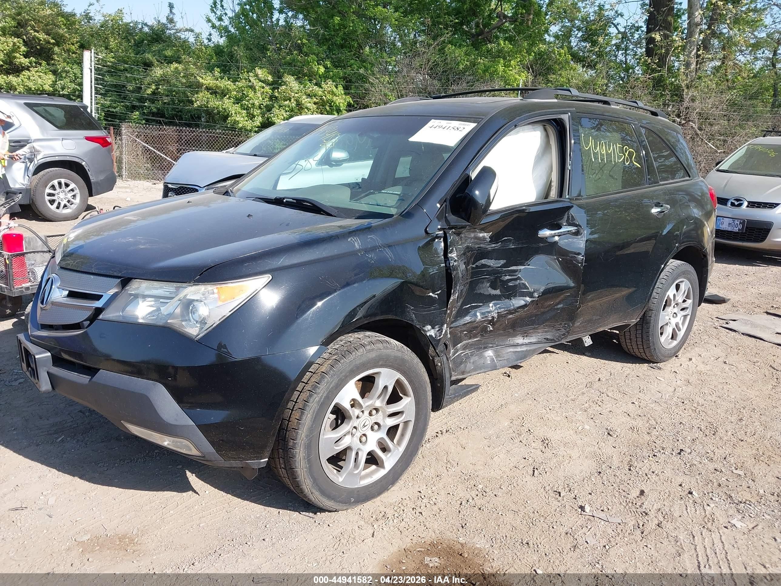 2007 Acura Mdx Technology Package Black vin: 2HNYD28327H511310