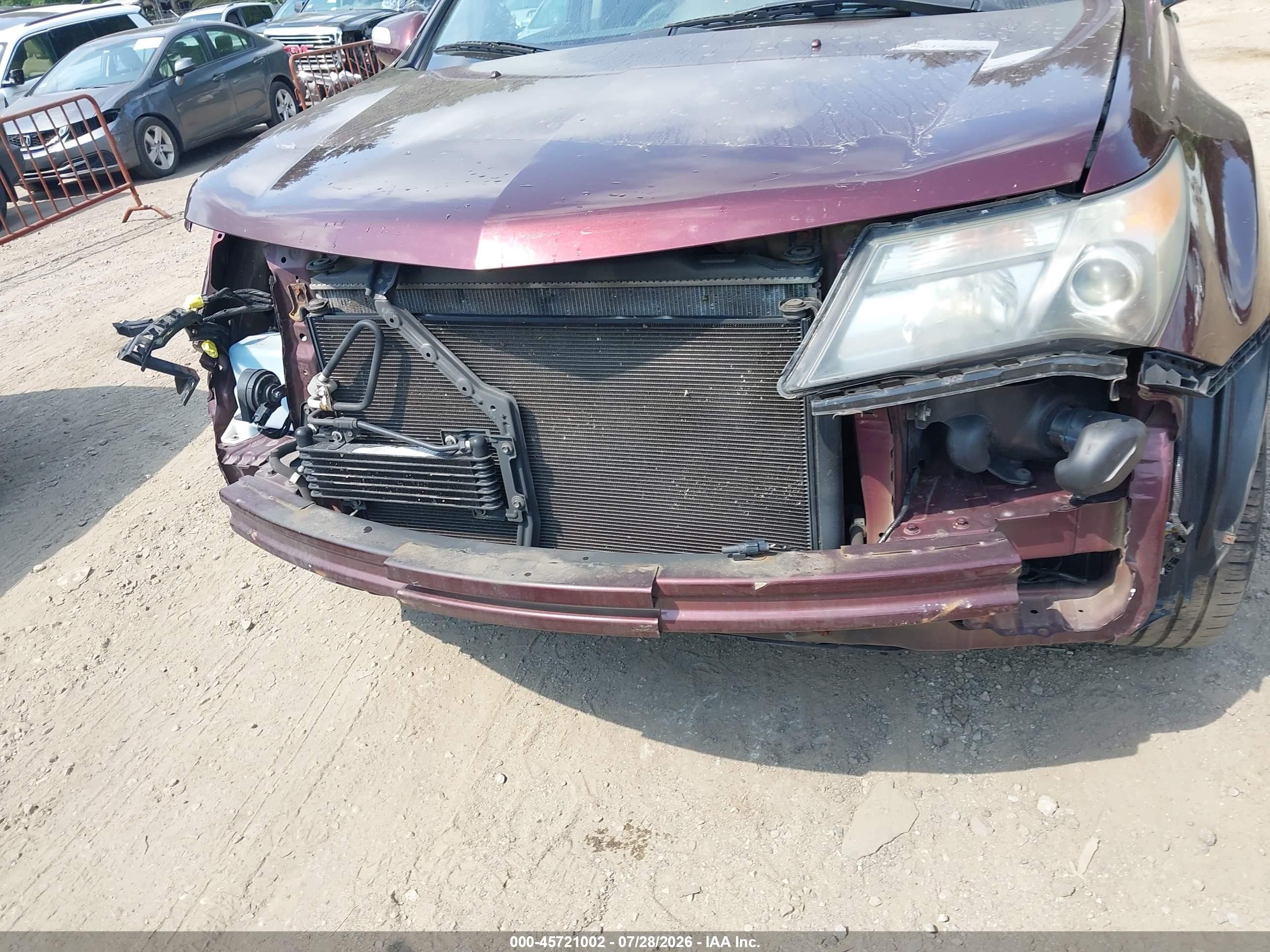 2007 Acura Mdx Technology Package Maroon vin: 2HNYD28327H525675