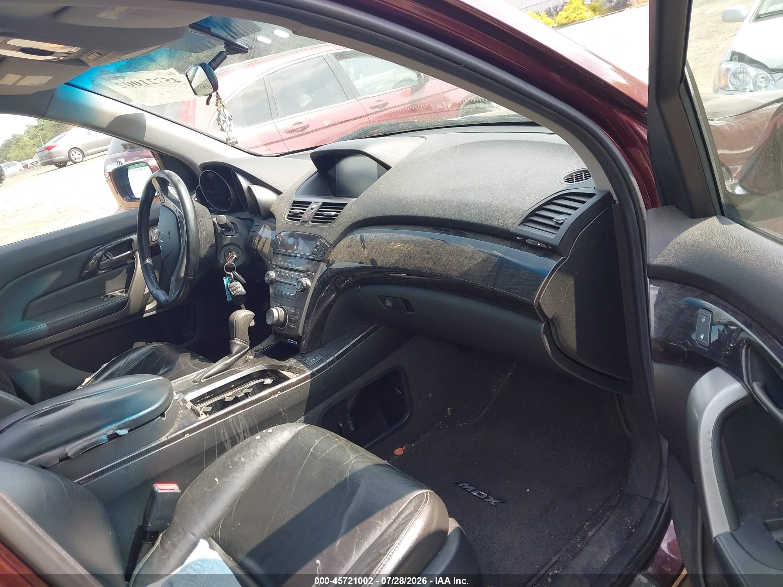 2007 Acura Mdx Technology Package Maroon vin: 2HNYD28327H525675
