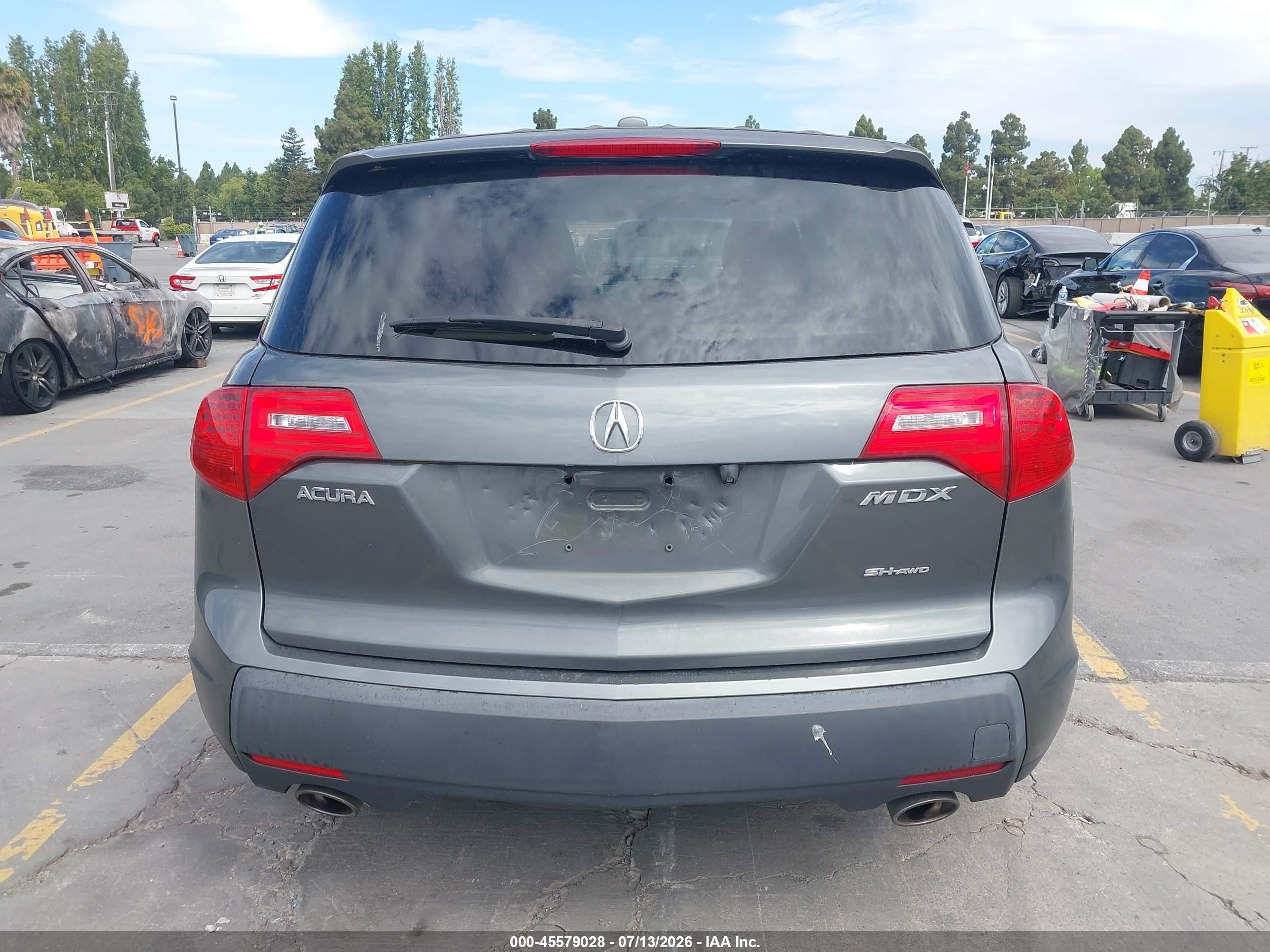 2007 Acura Mdx Technology Package Gray vin: 2HNYD28327H535087