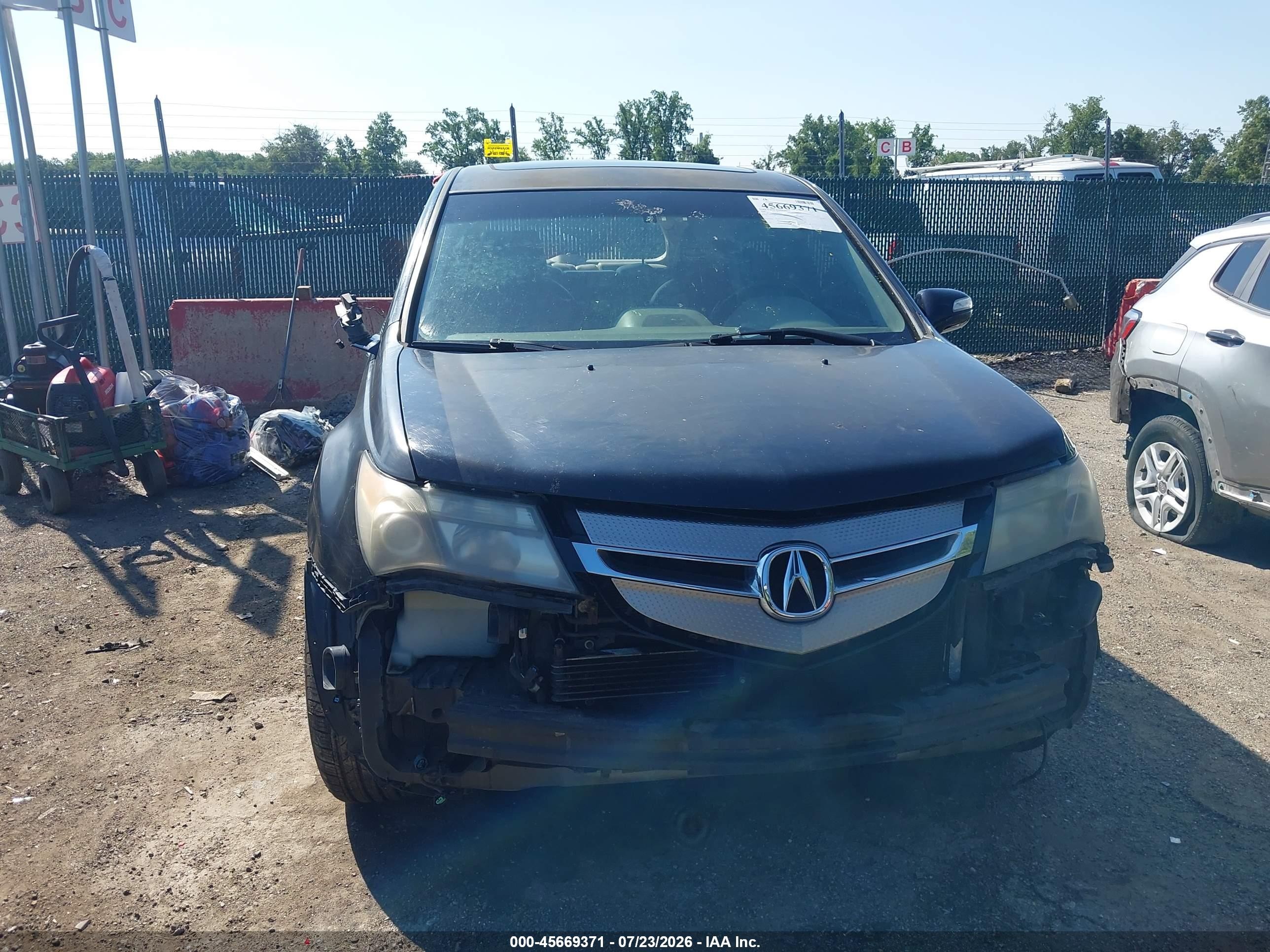 2008 Acura Mdx Technology Package Black vin: 2HNYD28328H538024