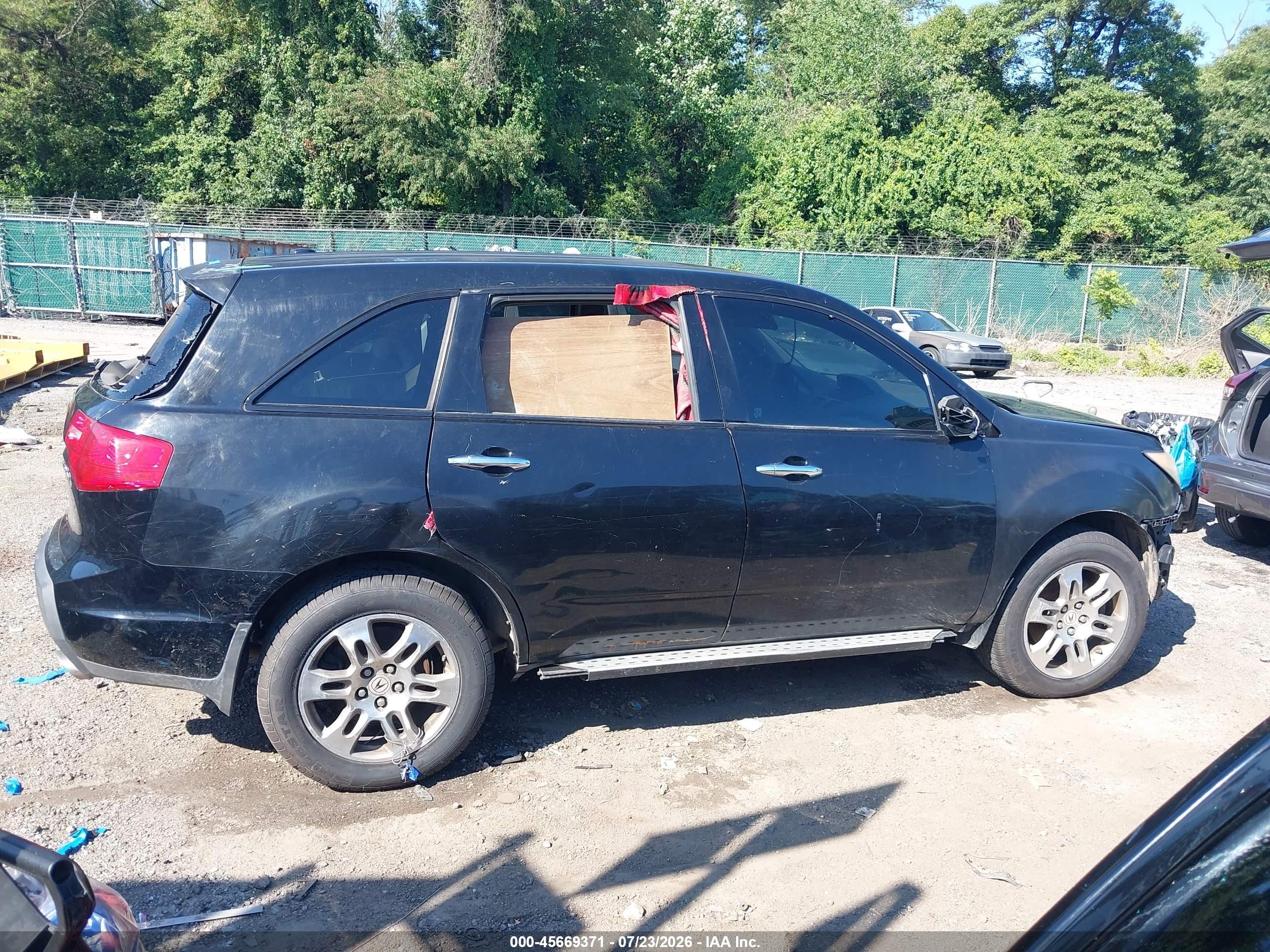 2008 Acura Mdx Technology Package Black vin: 2HNYD28328H538024